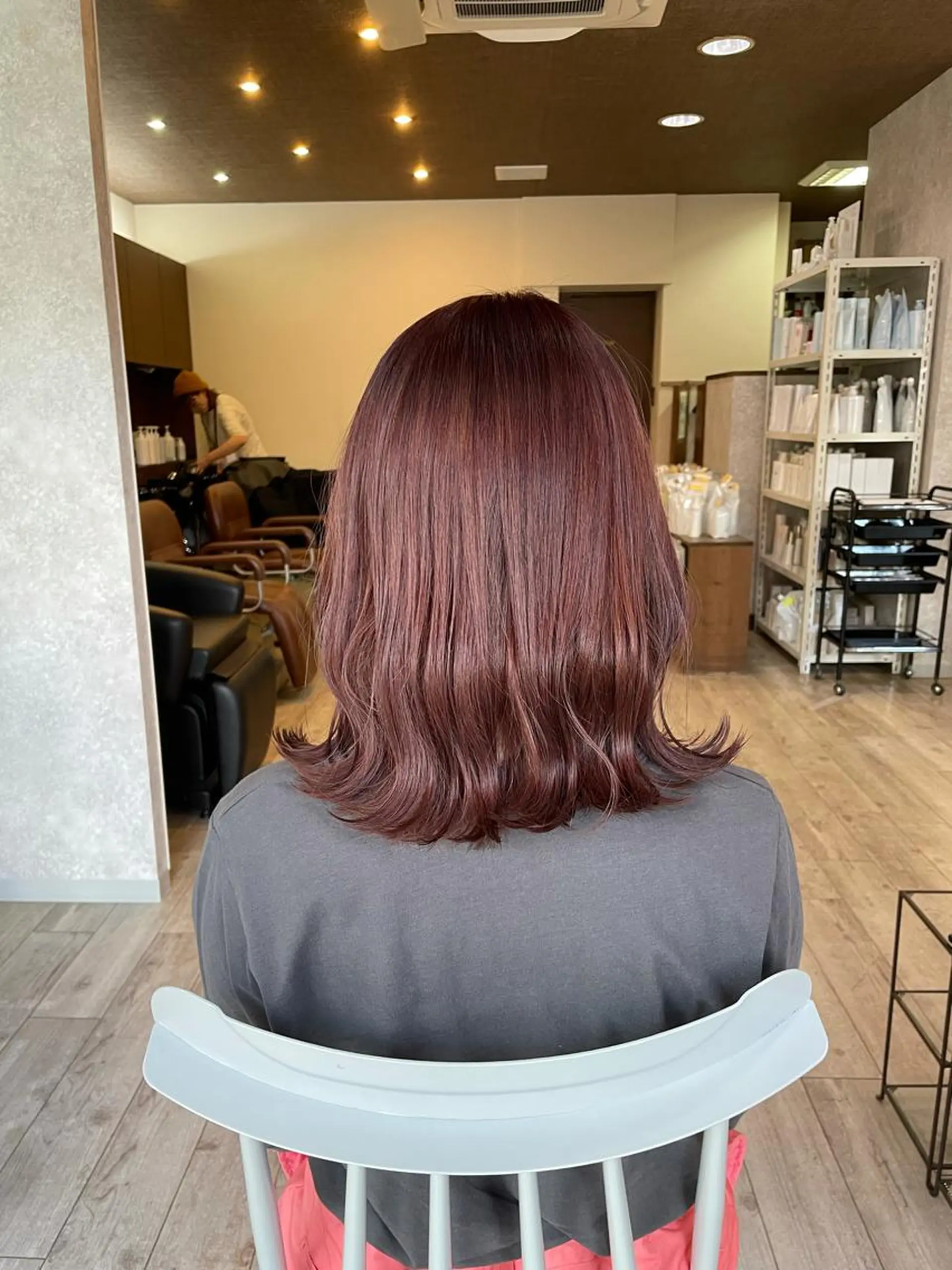 ミディアム カラー ヘアアレンジ ブリーチ ブラウンカラー ピンクカラー ピンクブラウン 🎀ヒシダアキ /taboo🎀のヘアスタイル