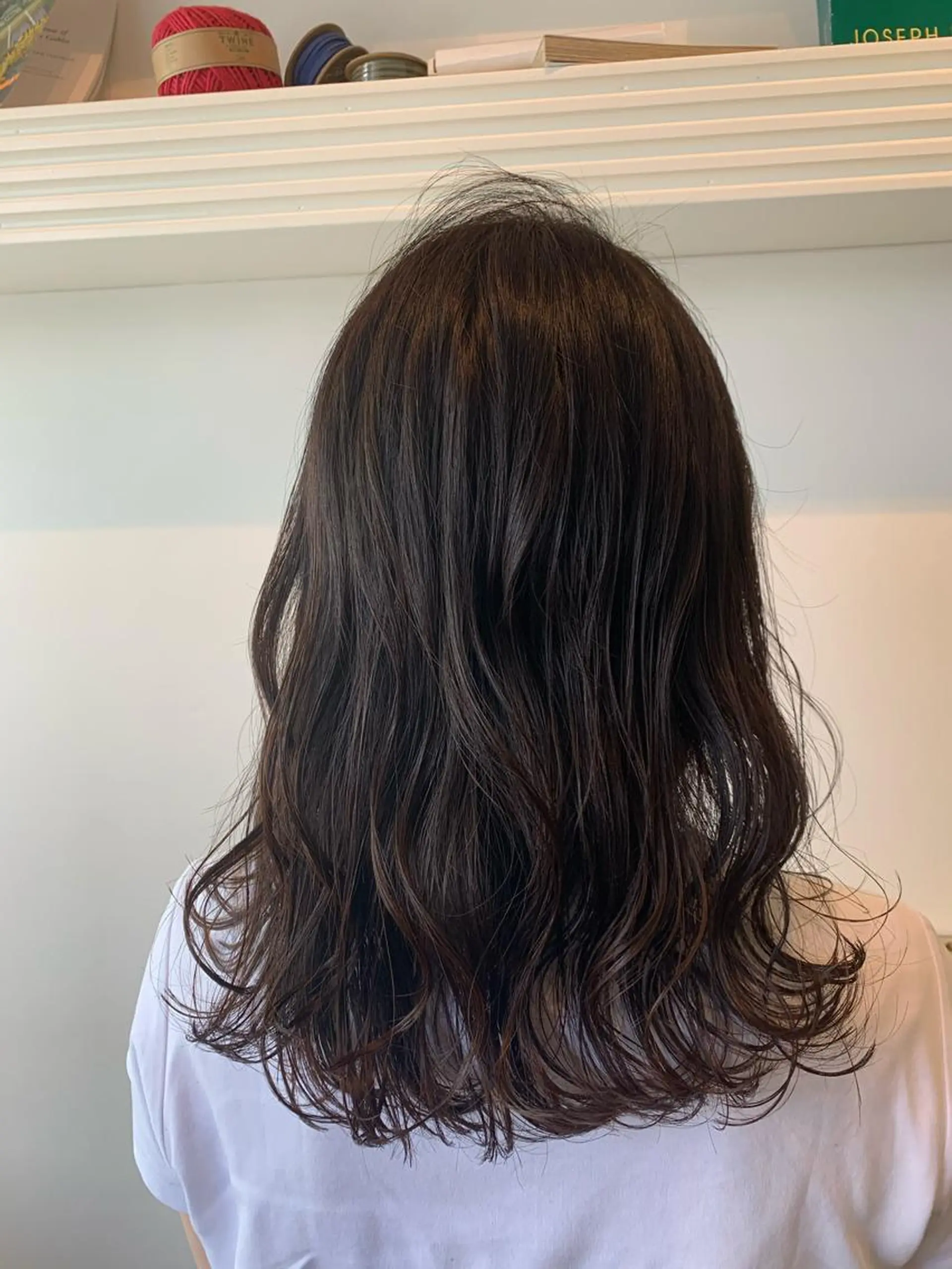 セミロング カット ヘアカラー トリートメント ヘッドスパ ヘアセット 山口 竣也のヘアスタイル