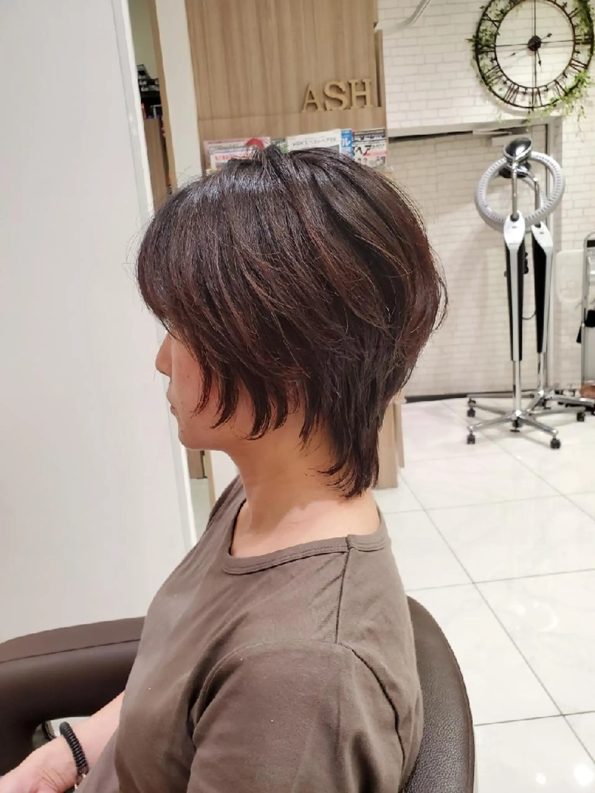 ショート カラー ベージュカラー オレンジ オレンジベージュ 中村 和貴のヘアスタイル
