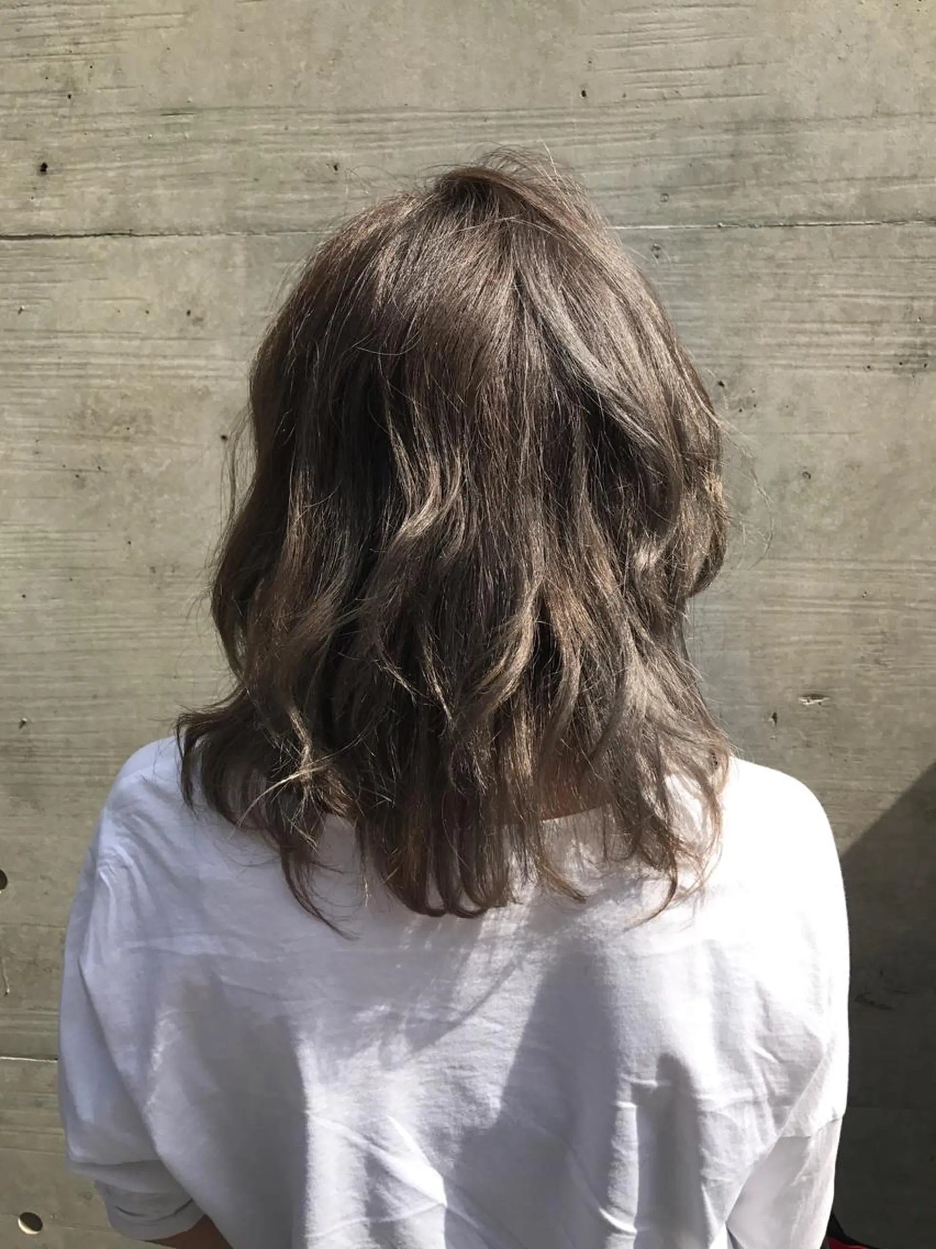 ミディアム カラー ダブルカラー グレージュ トリートメント ていねい技術No.1 🌈諏訪 健太のヘアスタイル