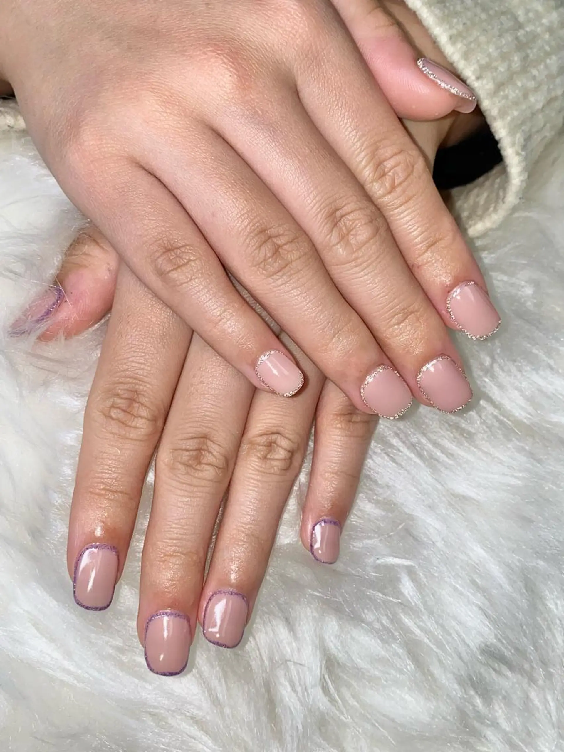 ネイル フラッシュネイル ラメ(グリッター) プレシャス所属・小川 ogawaのネイルデザイン