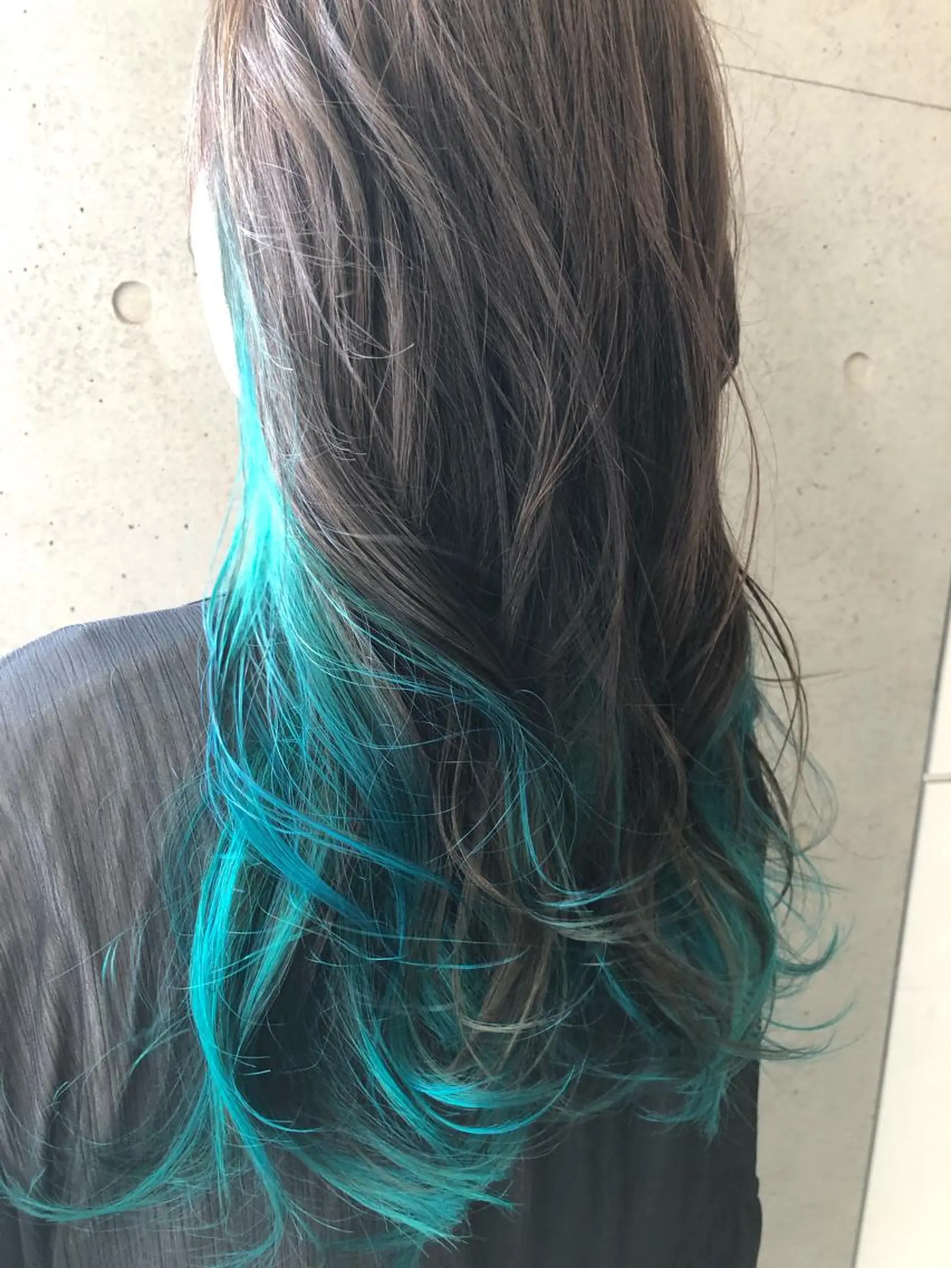 ロング カラー インナーカラー ヘアカラー 松本 明日可のヘアスタイル