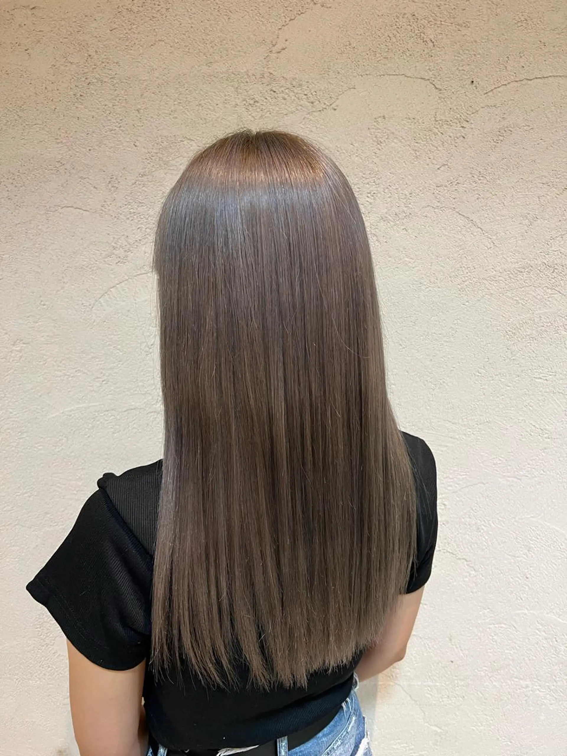 ロング カラー ブリーチ 竹添 有梨沙のヘアスタイル