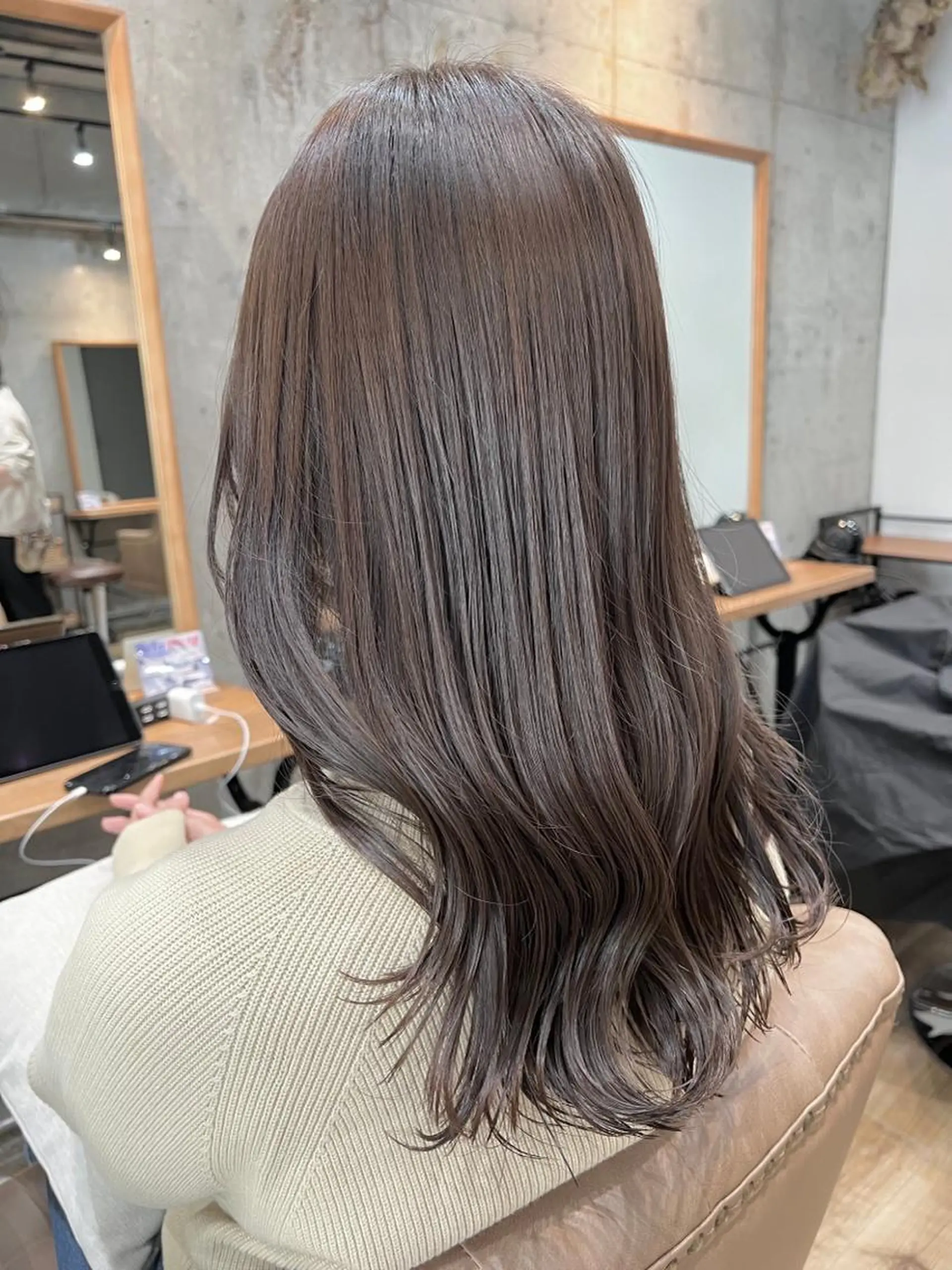 カラー アッシュ アッシュグレー アッシュグレージュ グレージュ ヘアカラー ♡モデル様大募集 FUU♡のヘアスタイル