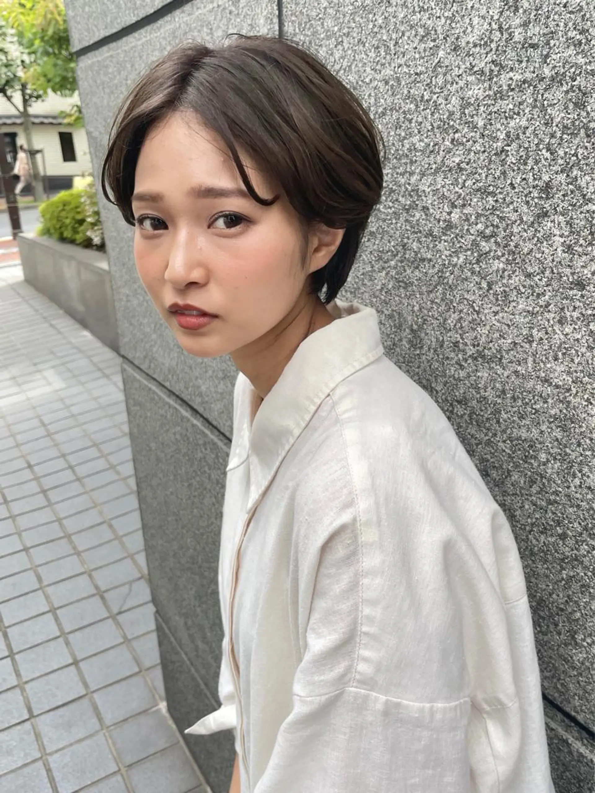 ショート カラー カット ヘアカラー 【韓国　レイヤー 髪質改善✨】かずのヘアスタイル
