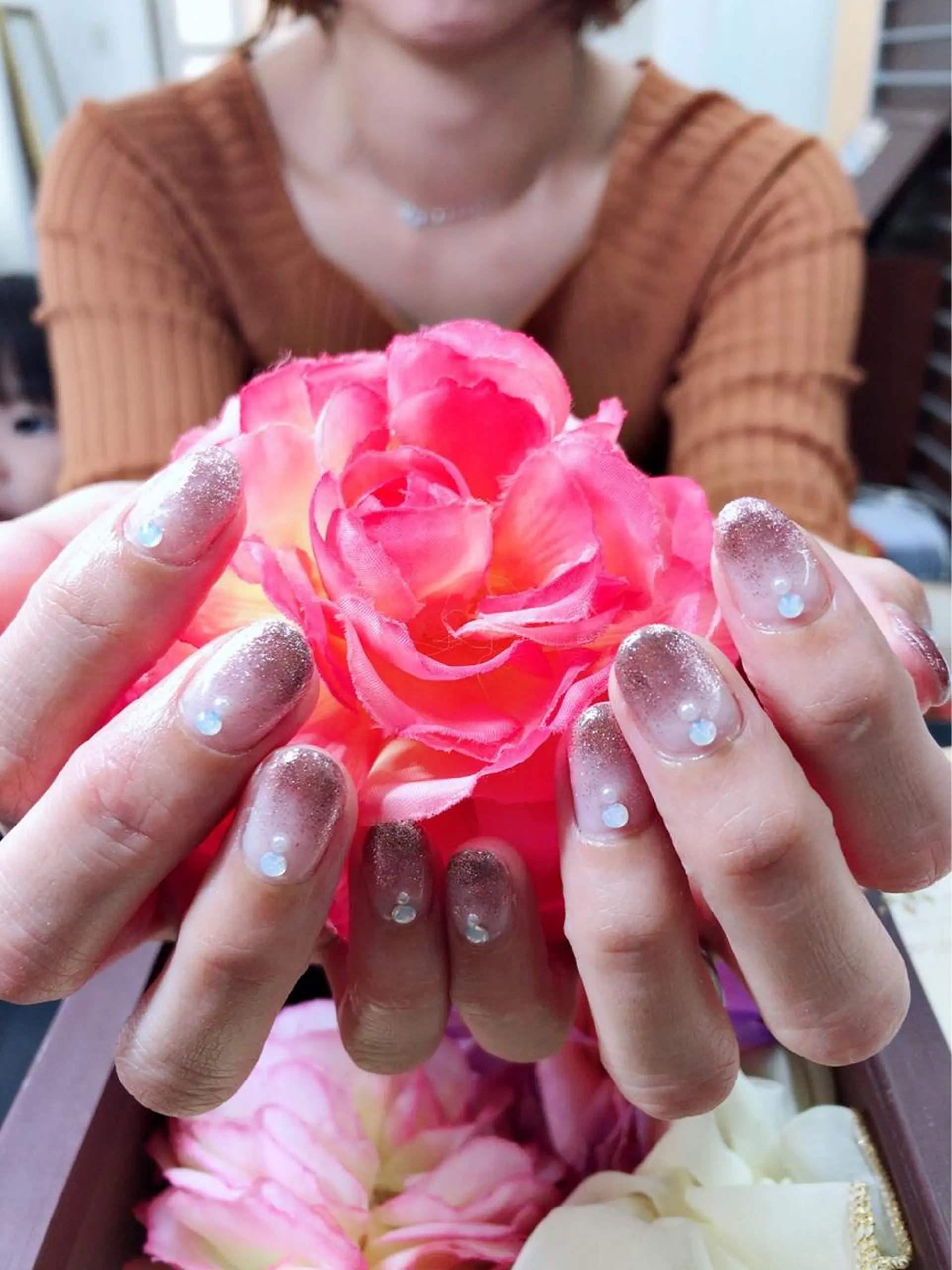 ネイル グラデーション ワンカラーネイル ストーンネイル smile nail スマイルネイルのその他イメージ