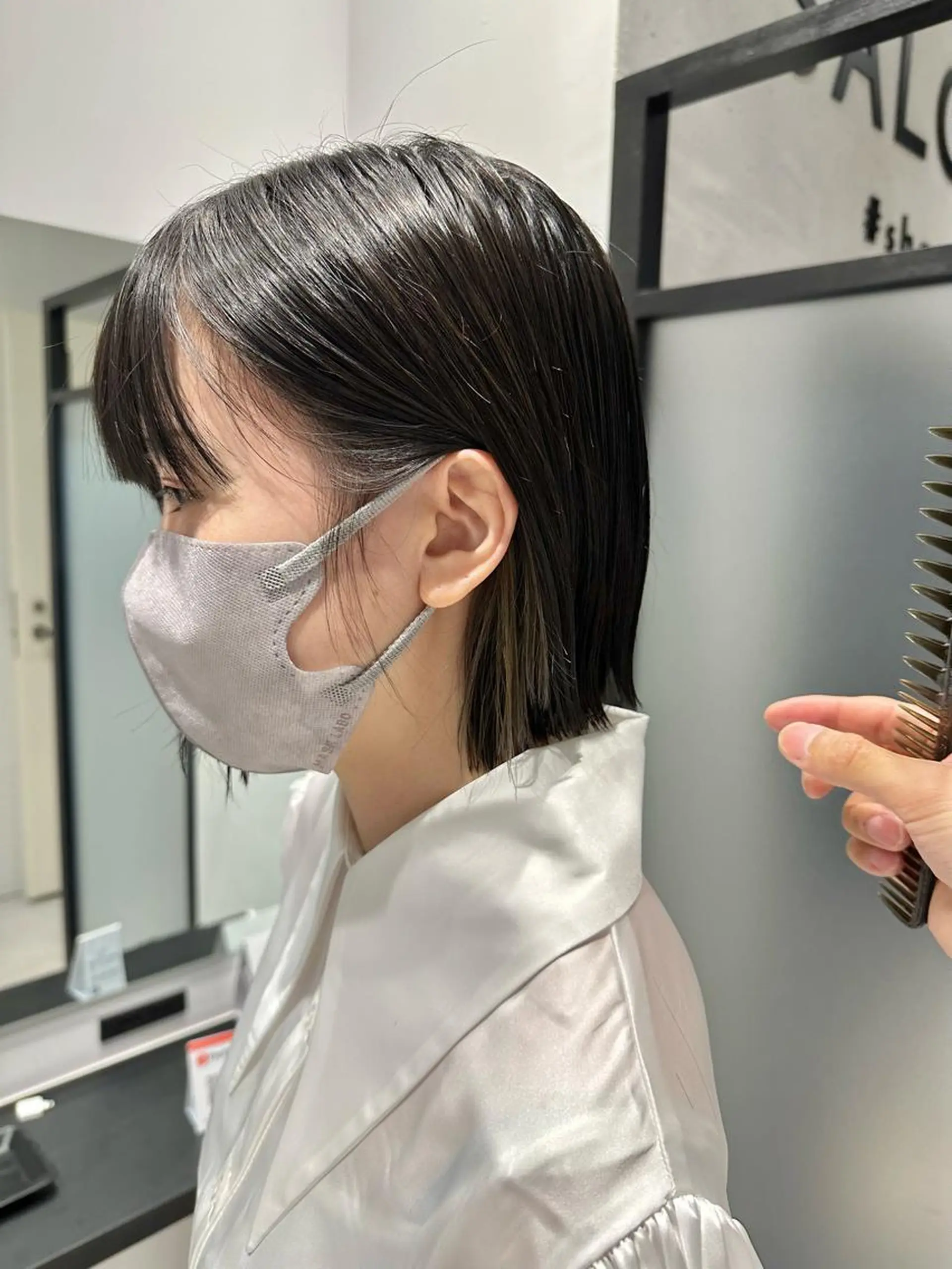 ショート SALOWIN心斎橋Suite店所属・ブリーチ毛にもできる 縮毛矯正OJIROのヘアスタイル