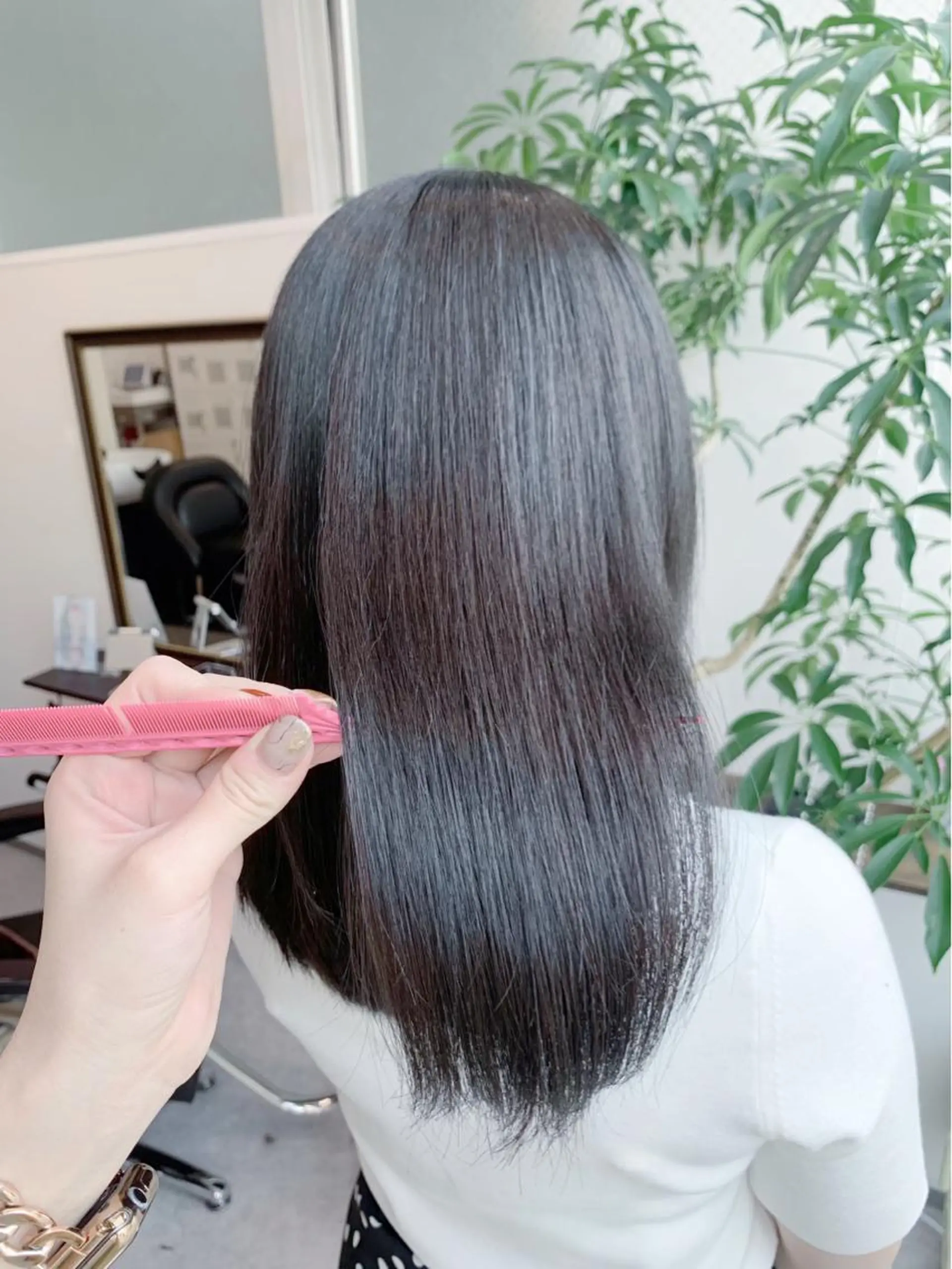 ロング カット ヘアカラー トリートメント 酸熱トリートメント/ 髪質改善🌟玉井香奈のヘアスタイル