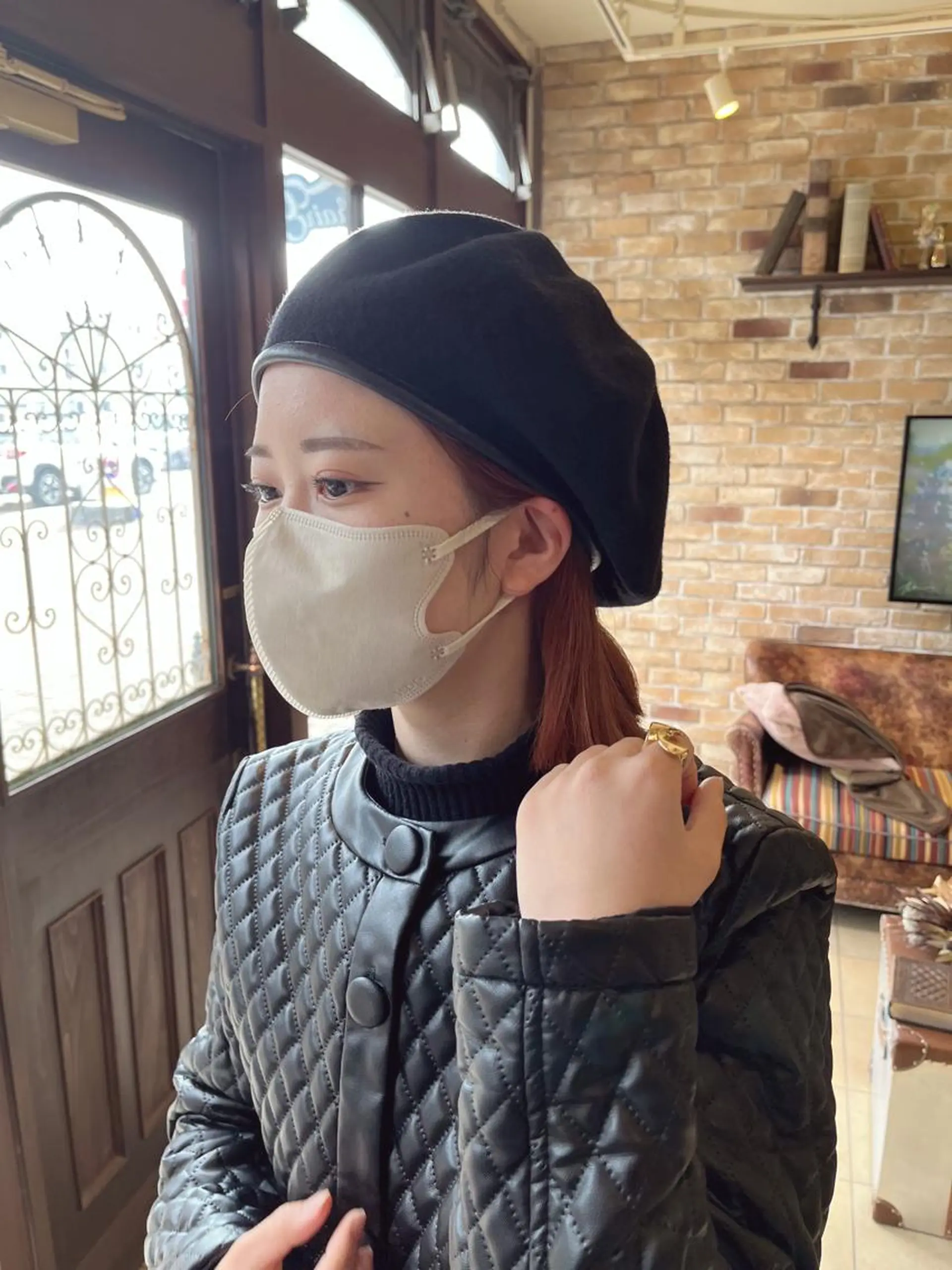 ミディアム ヘアカラー 🧡ミルクティー/ レイヤー🧡ショウナのヘアスタイル