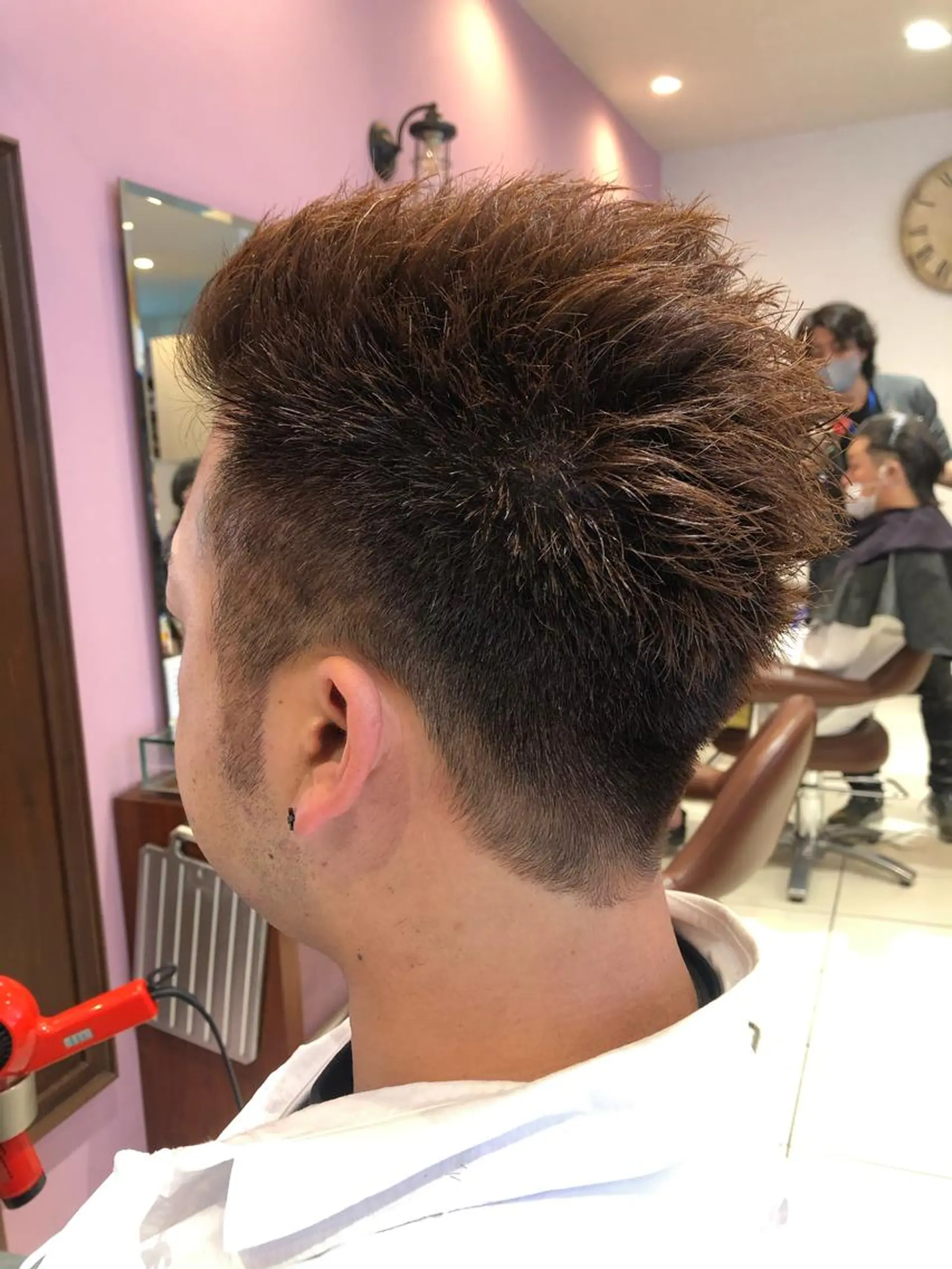 ショート カラー メンズ 大阪長居🌱野見山 卓也のヘアスタイル