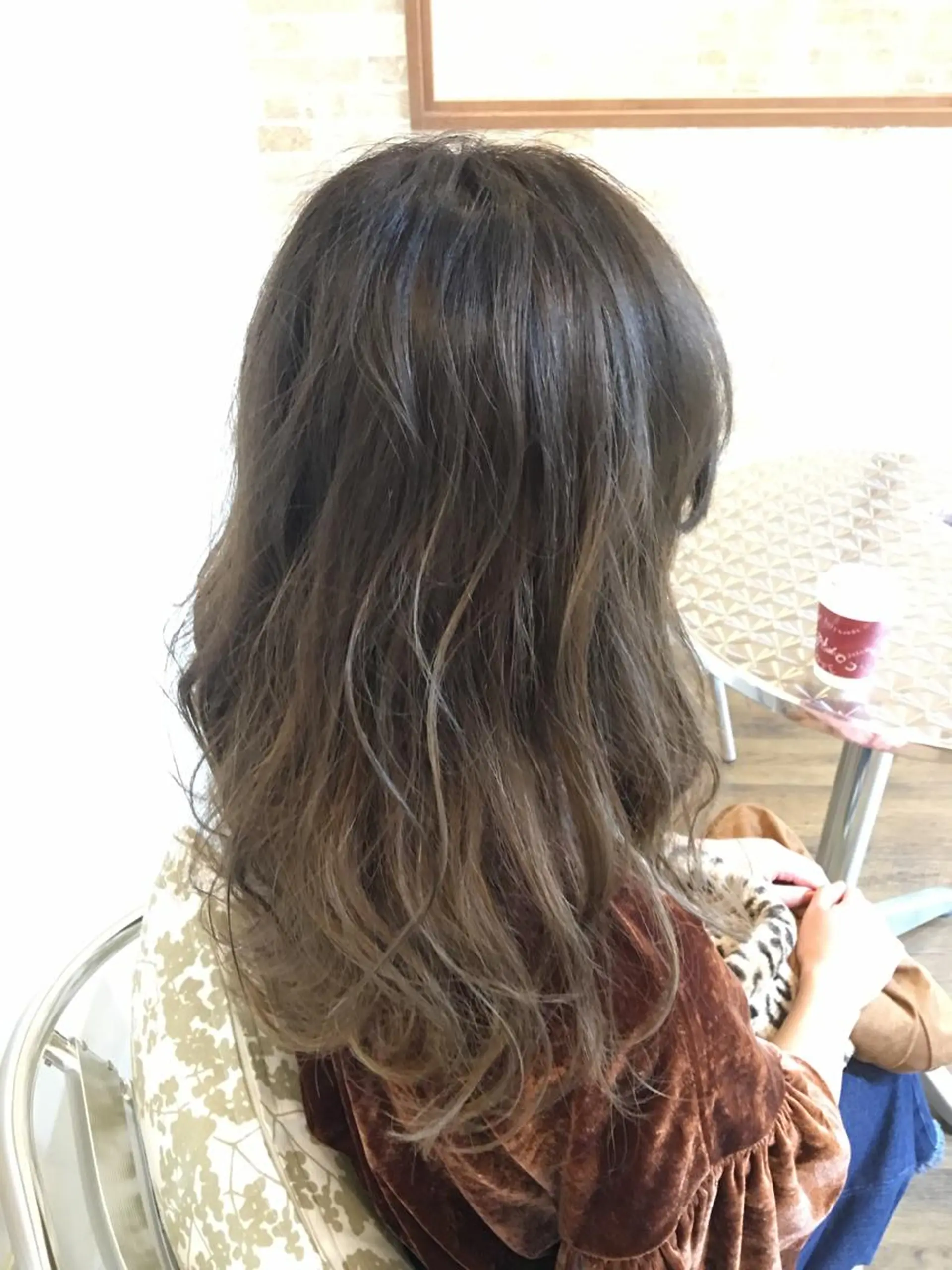 ロング カラー 藤井 一輝のヘアスタイル