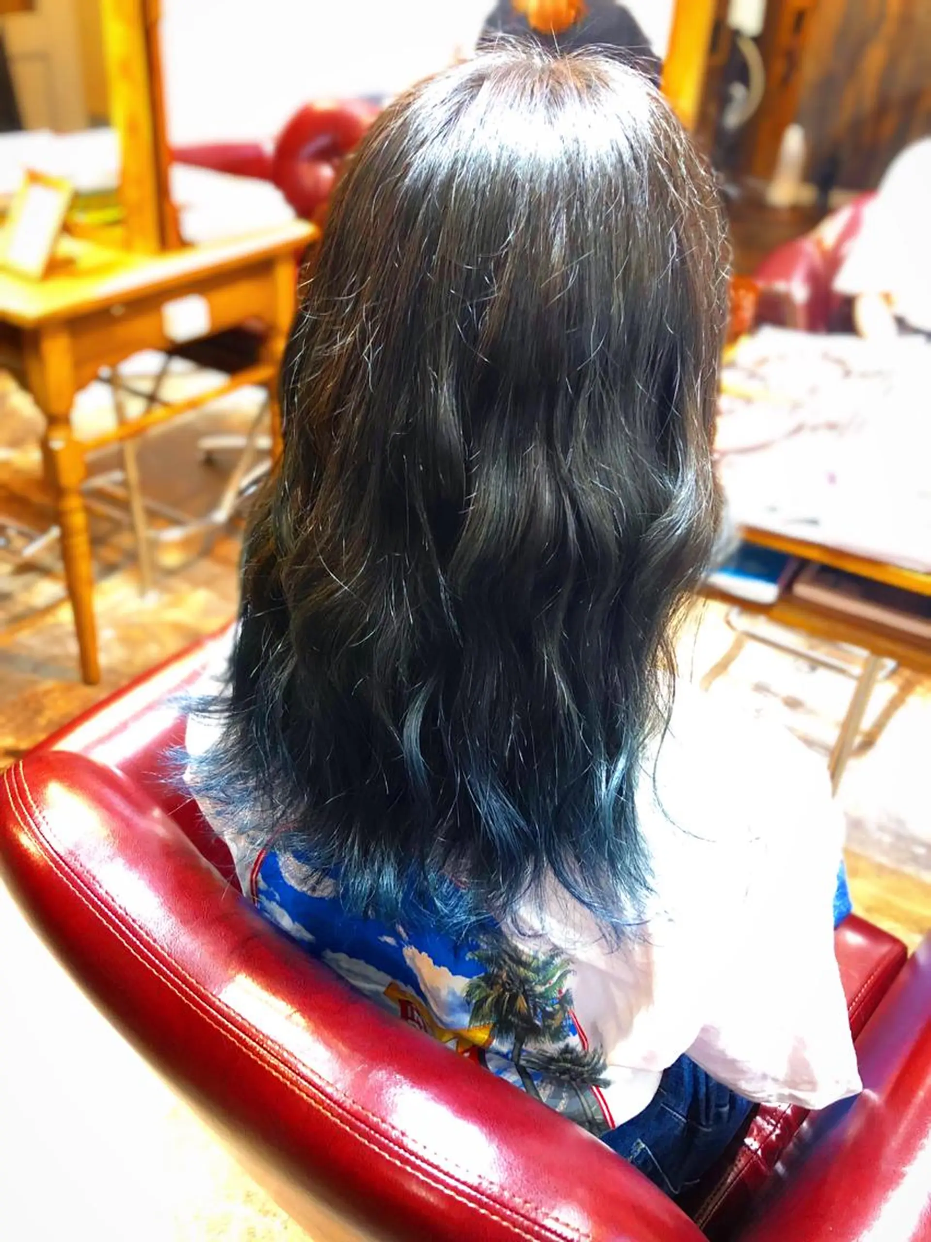 ロング ヘアカラー トリートメント みやもと☆ まなみのヘアスタイル