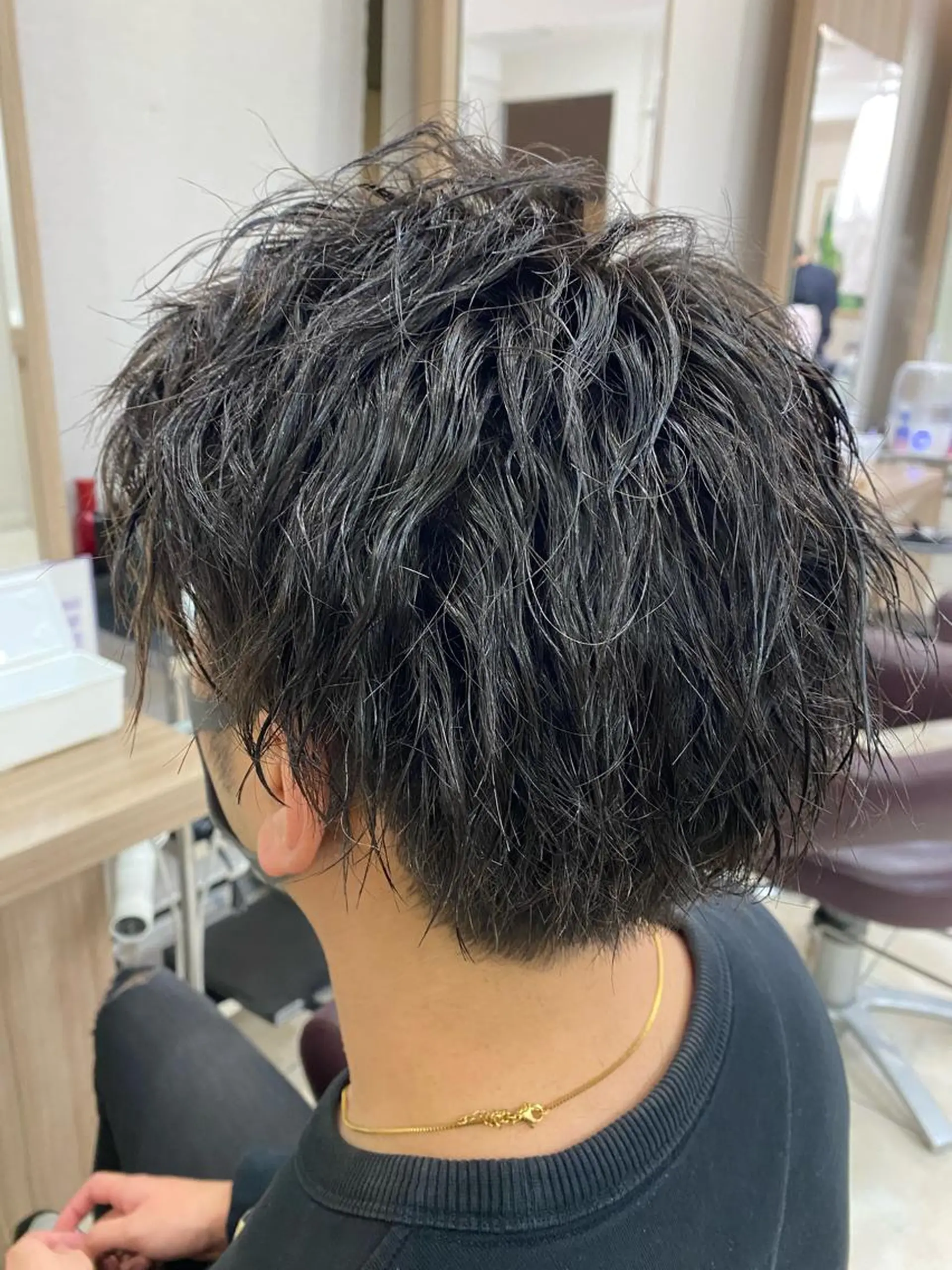 パーマ メンズ メンズパーマ メンズツイストパーマ ツイストパーマ 🫧うる艶color 🩵綾🌙のヘアスタイル