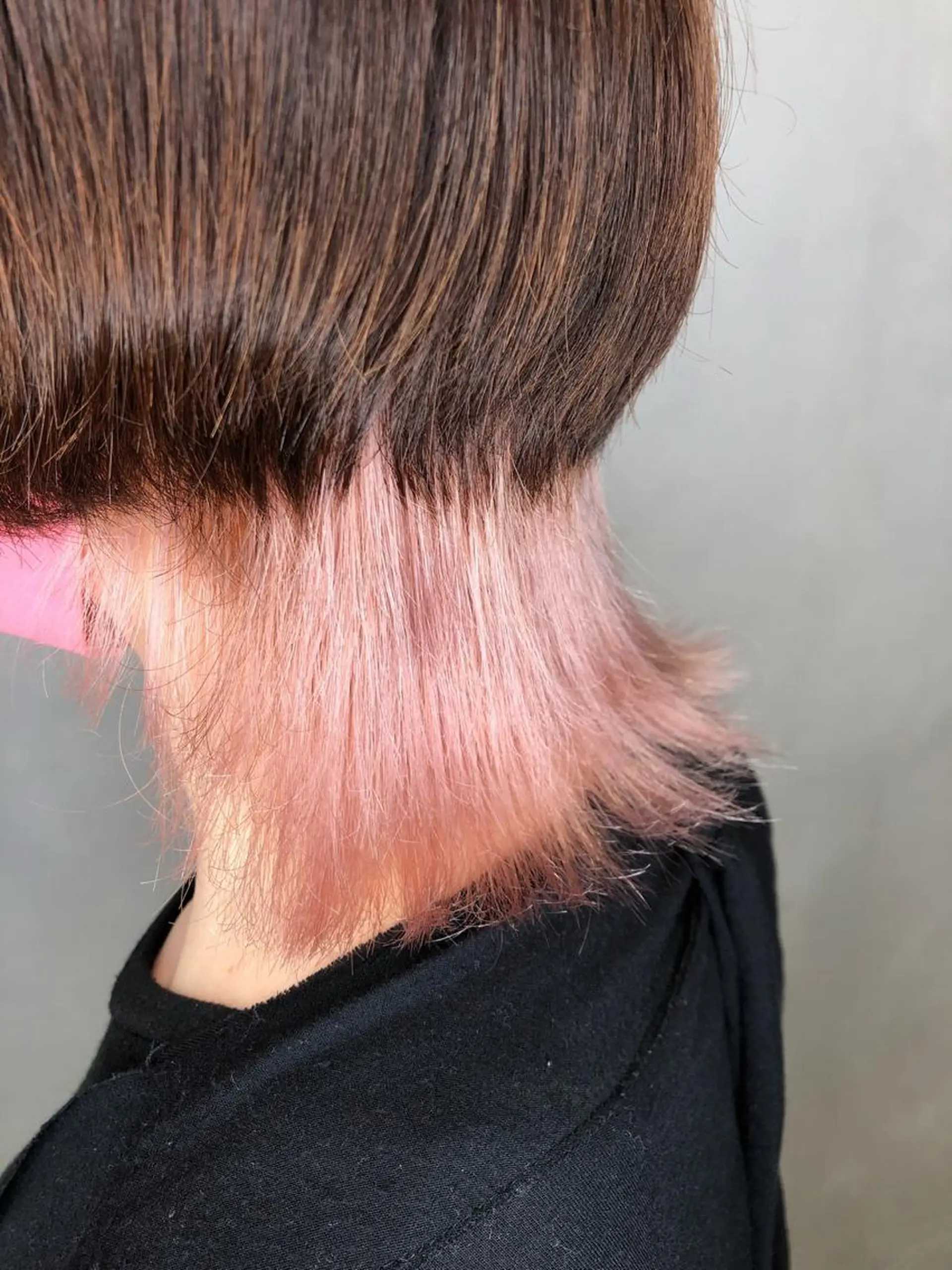 ミディアム カラー ヘアアレンジ アッシュ ブリーチ ピンクカラー ピンクアッシュ 渡辺　亮/ ハイライト/髪質改善のヘアスタイル