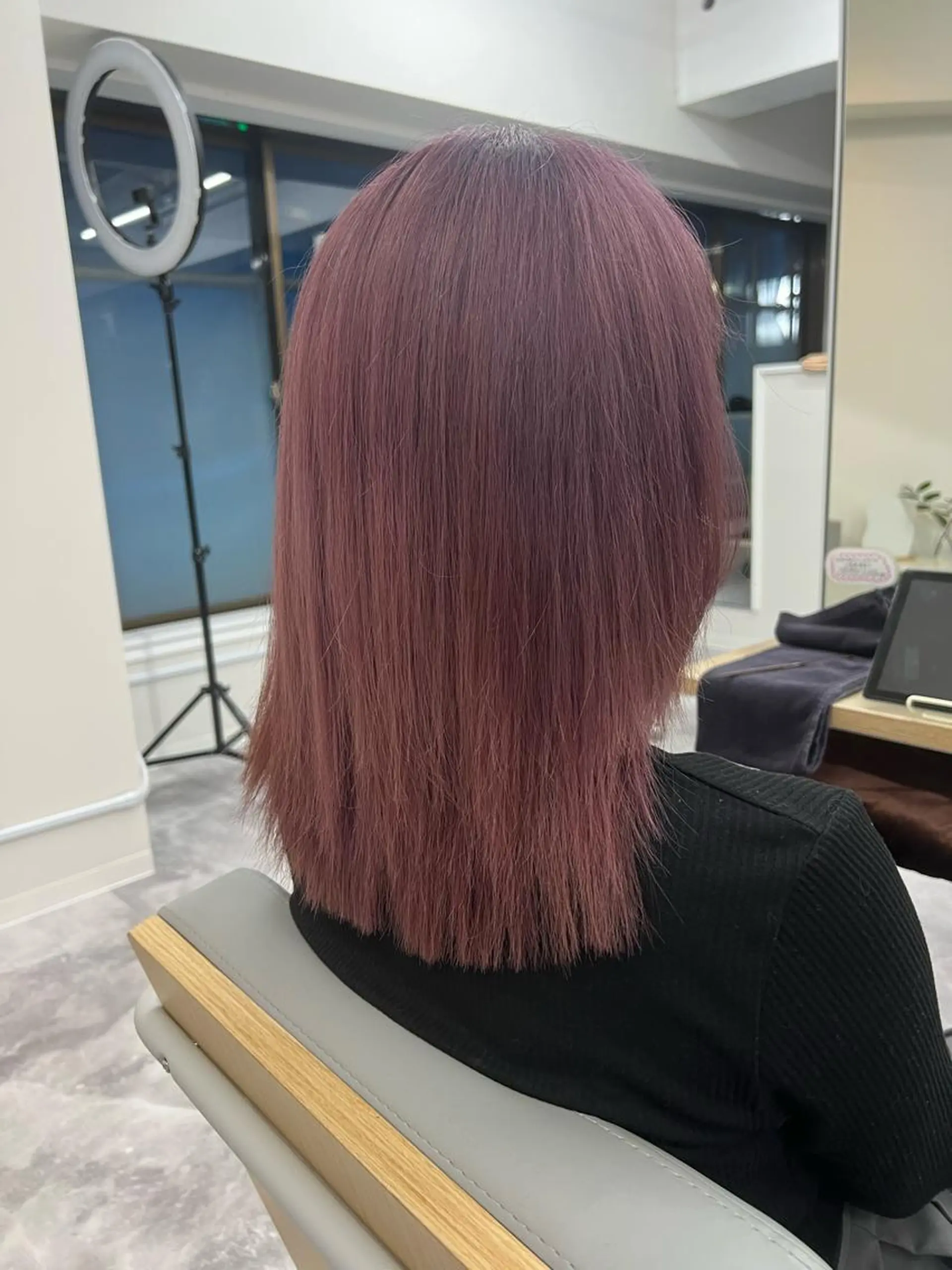 ミディアム カラー ピンクカラー バイオレットカラー ヘアカラー トリートメント PARK.なんば本店 ミルボンAujua認定サロン[パーク]所属・辻優太/ハイトーン/ デザインカラー🥀のヘアスタイル