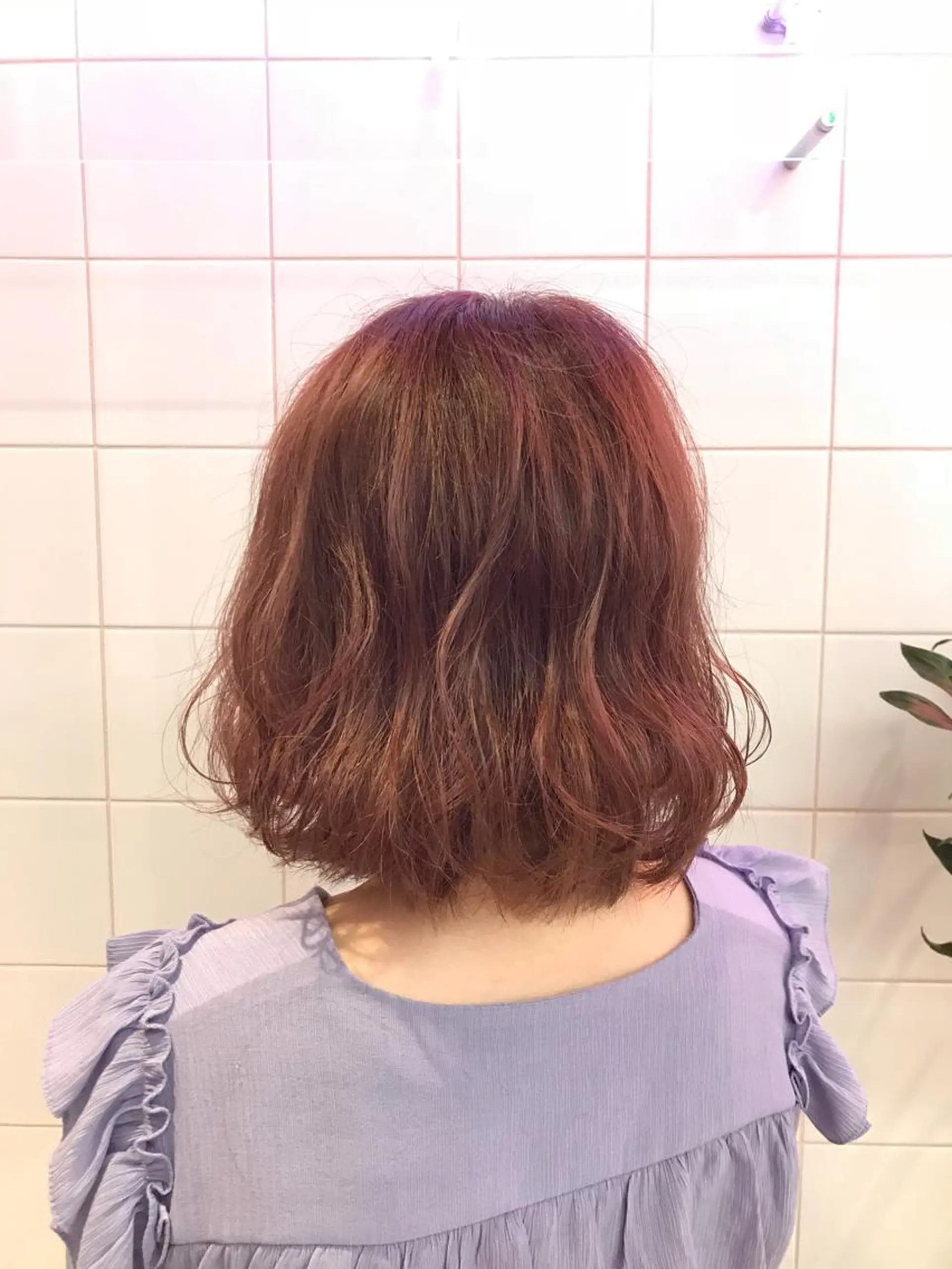 ミディアム カラー ピンクカラー ペスカ博多駅前店所属・加藤 泰輔のヘアスタイル