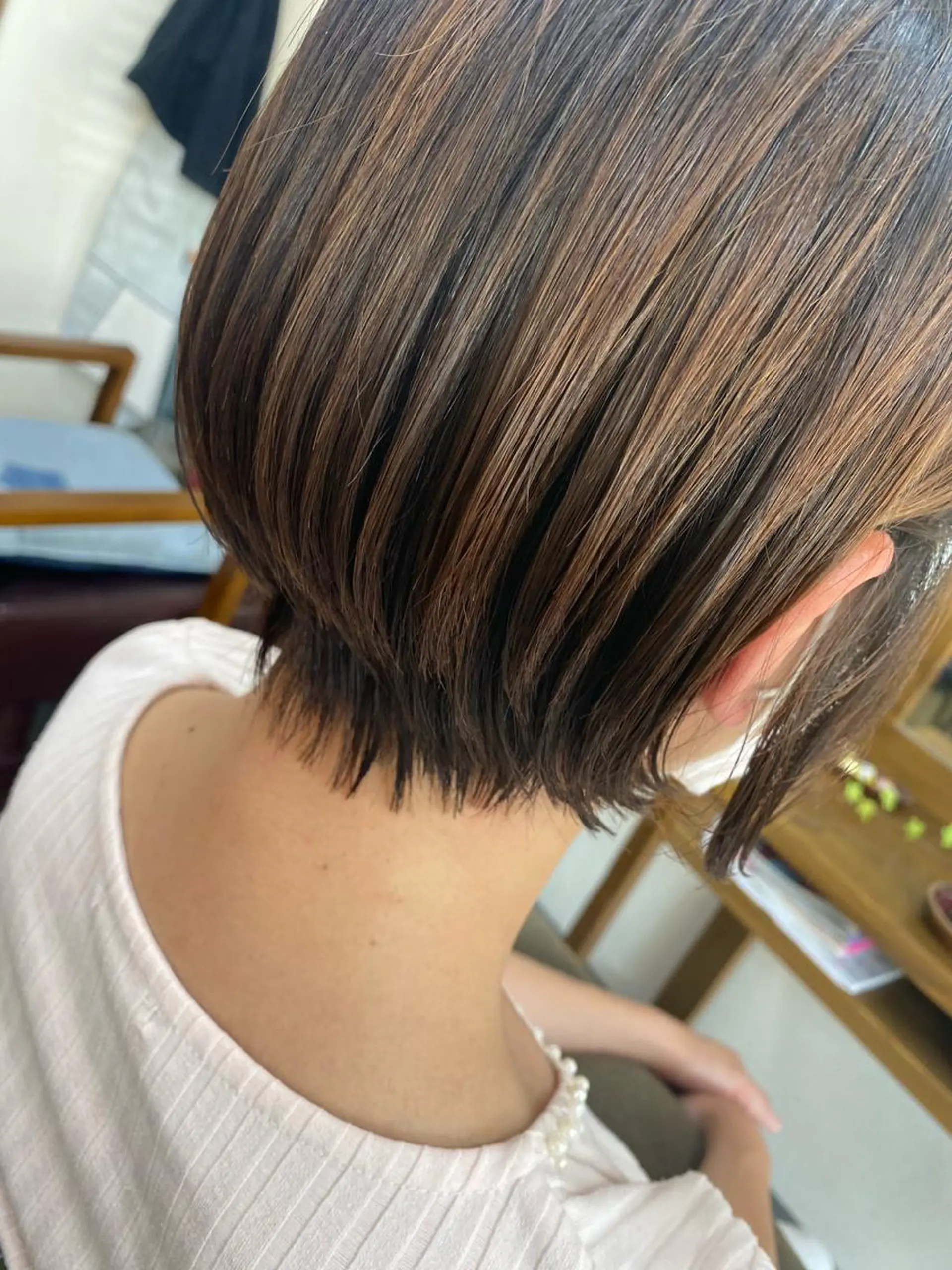 ショート ショートヘア 縮毛矯正 縮毛矯正 永沼 真依のヘアスタイル