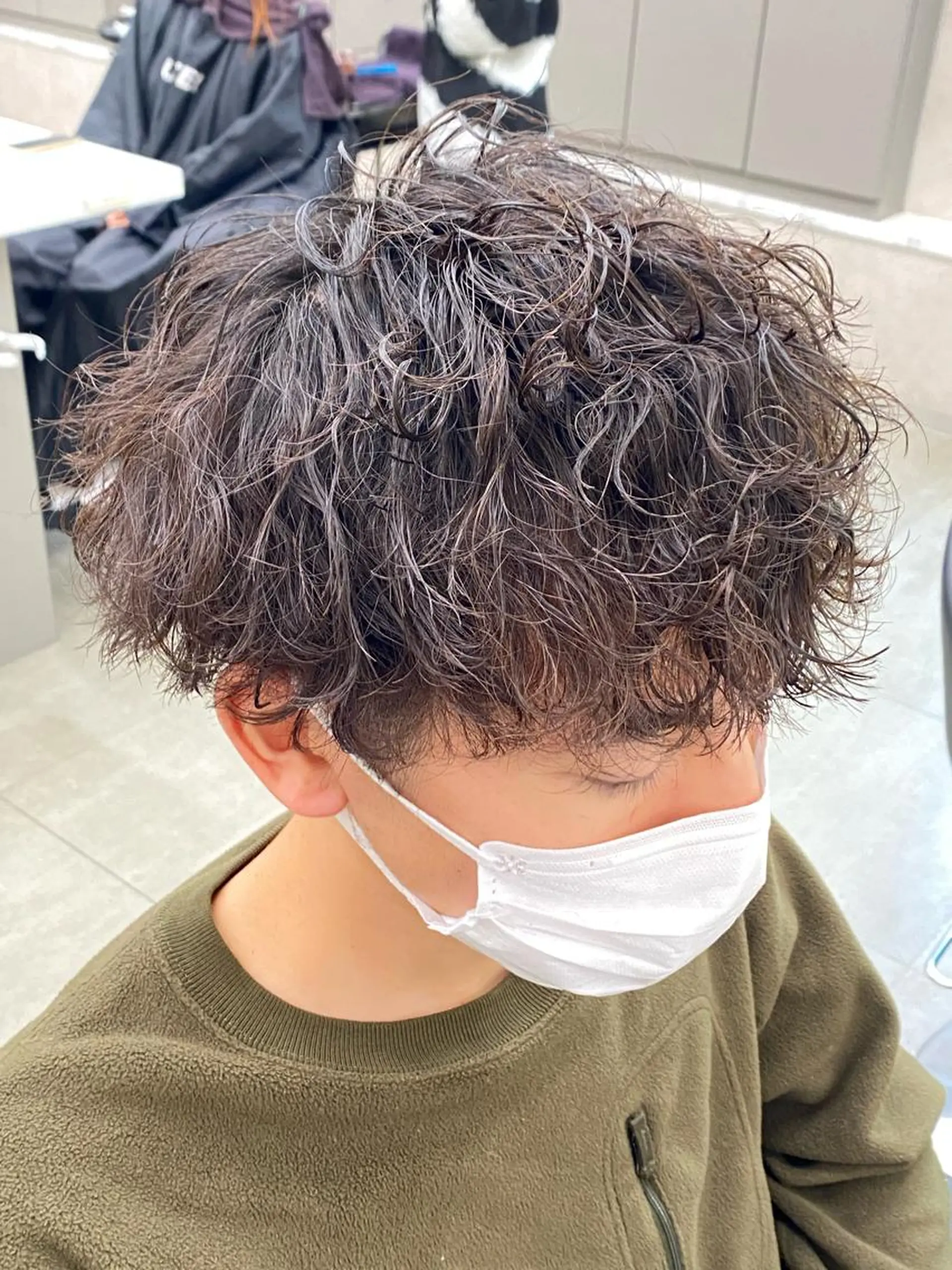 セミロング パーマ ヘアアレンジ メンズ ヘアカラー 【公式】 will横浜店のヘアスタイル
