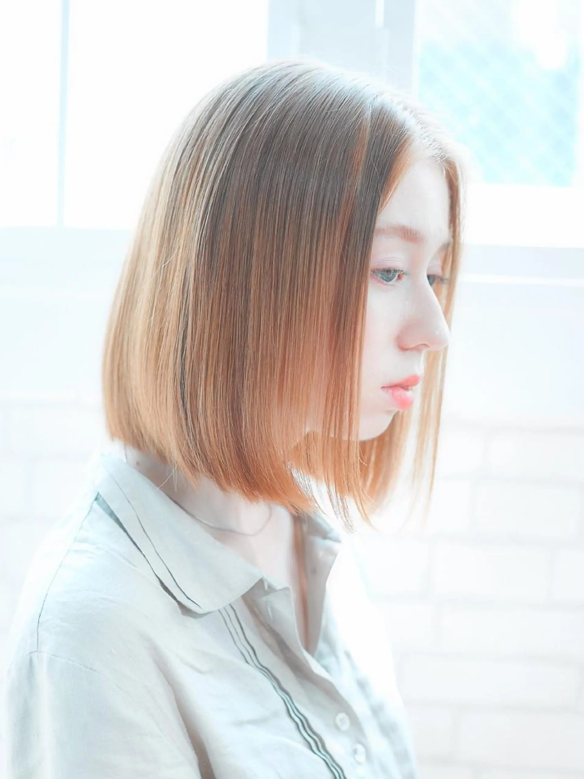 ミディアム カラー 銀座⚜️【脱白髪染め 美髪矯正】トグチのヘアスタイル