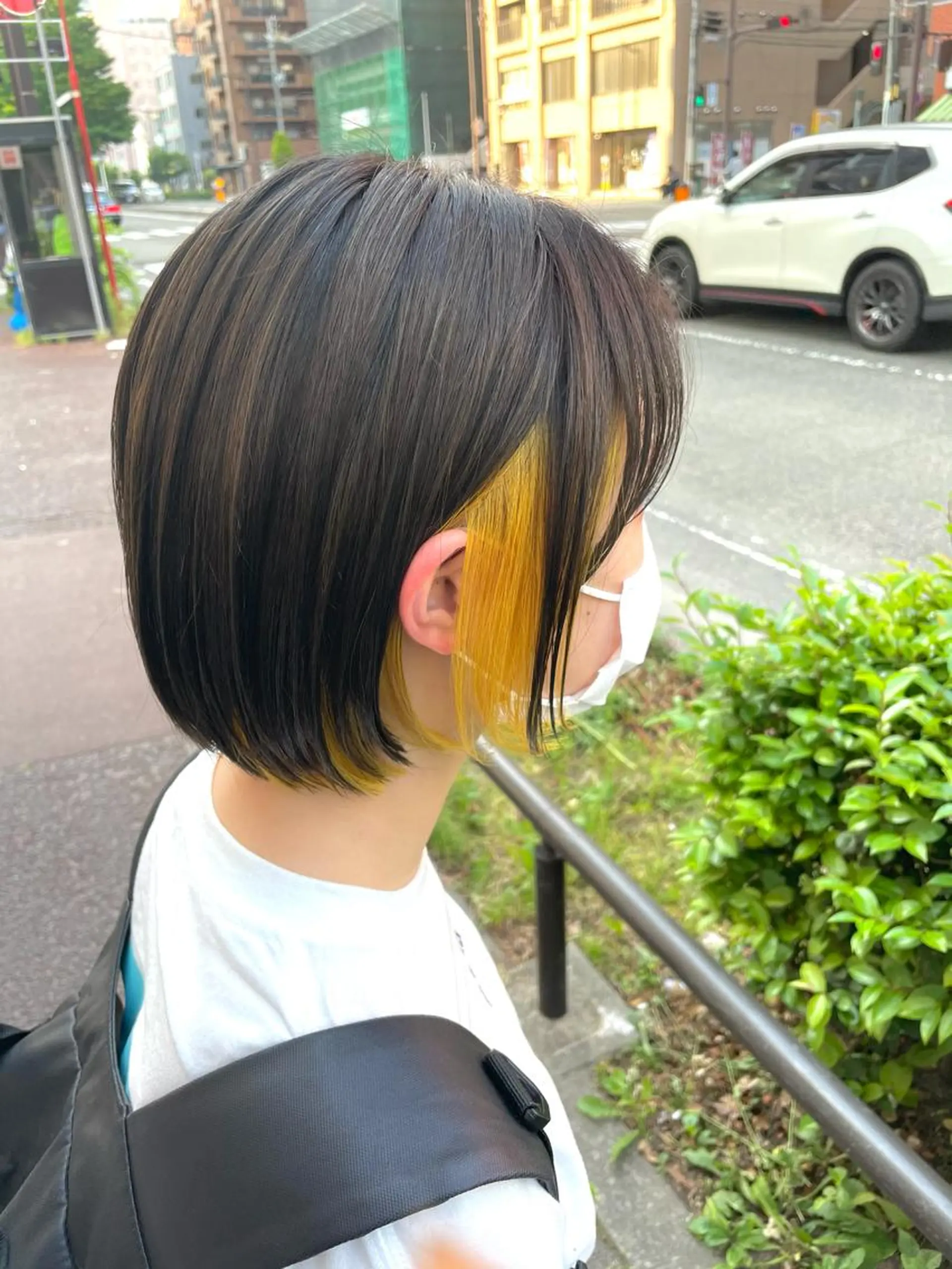 ショート イエローカラー 🔥メンズ特化美容師 NAOTO🔥のヘアスタイル