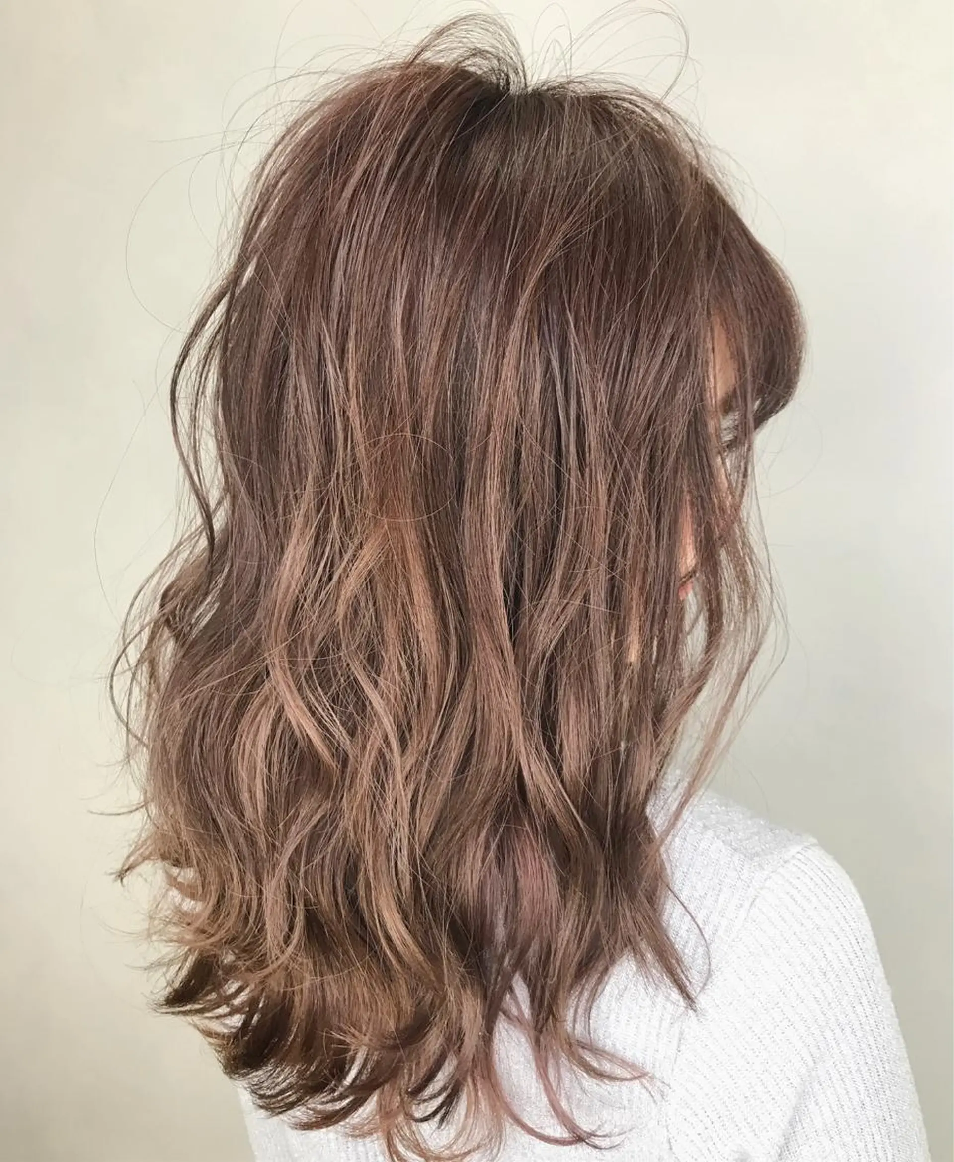 ロング カラー ヘアカラー トリートメント AUBE shinjuku所属・ア イカのヘアスタイル