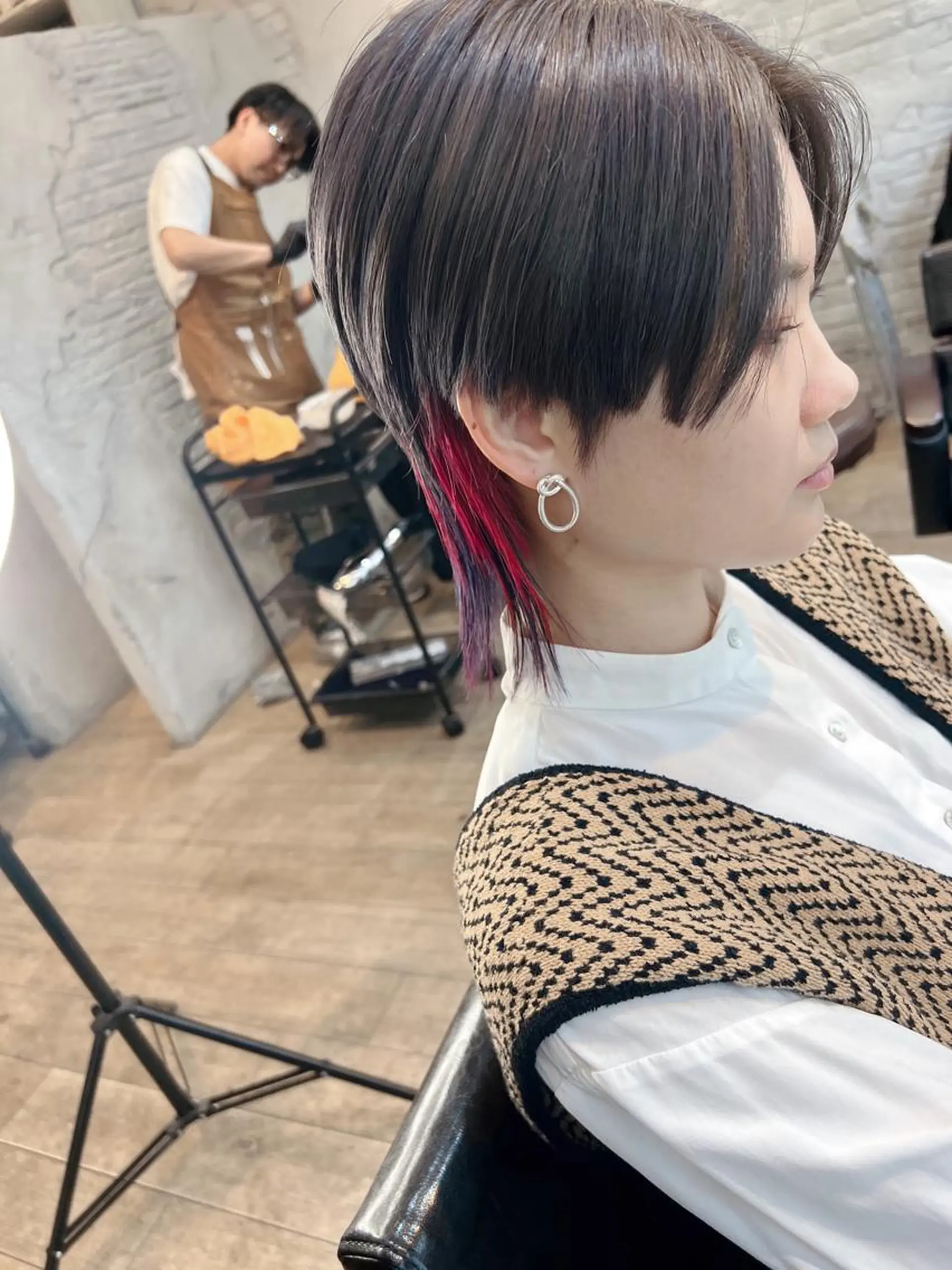ショート カット ヘアカラー トリートメント 髪質改善美髪特化 ルイス奈良のヘアスタイル