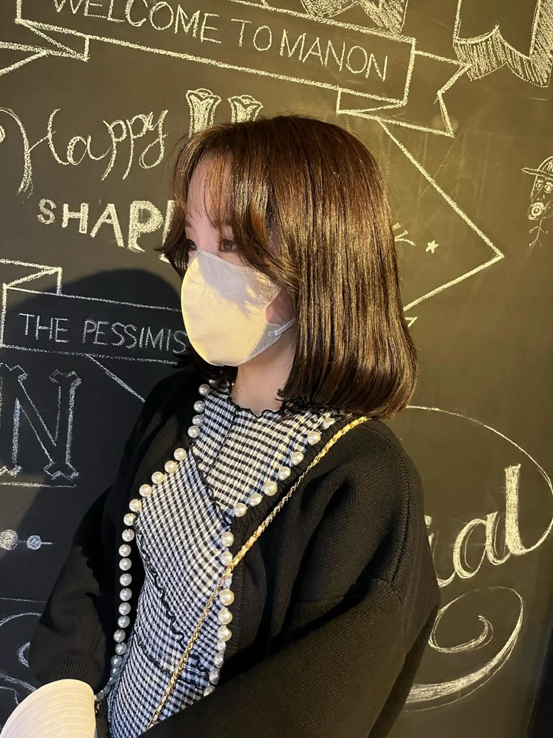 ミディアム ボブ タンバルモリ カット ヘッドスパ times salon 栄所属・韓国ヘアスタイリスト Harukaのヘアスタイル