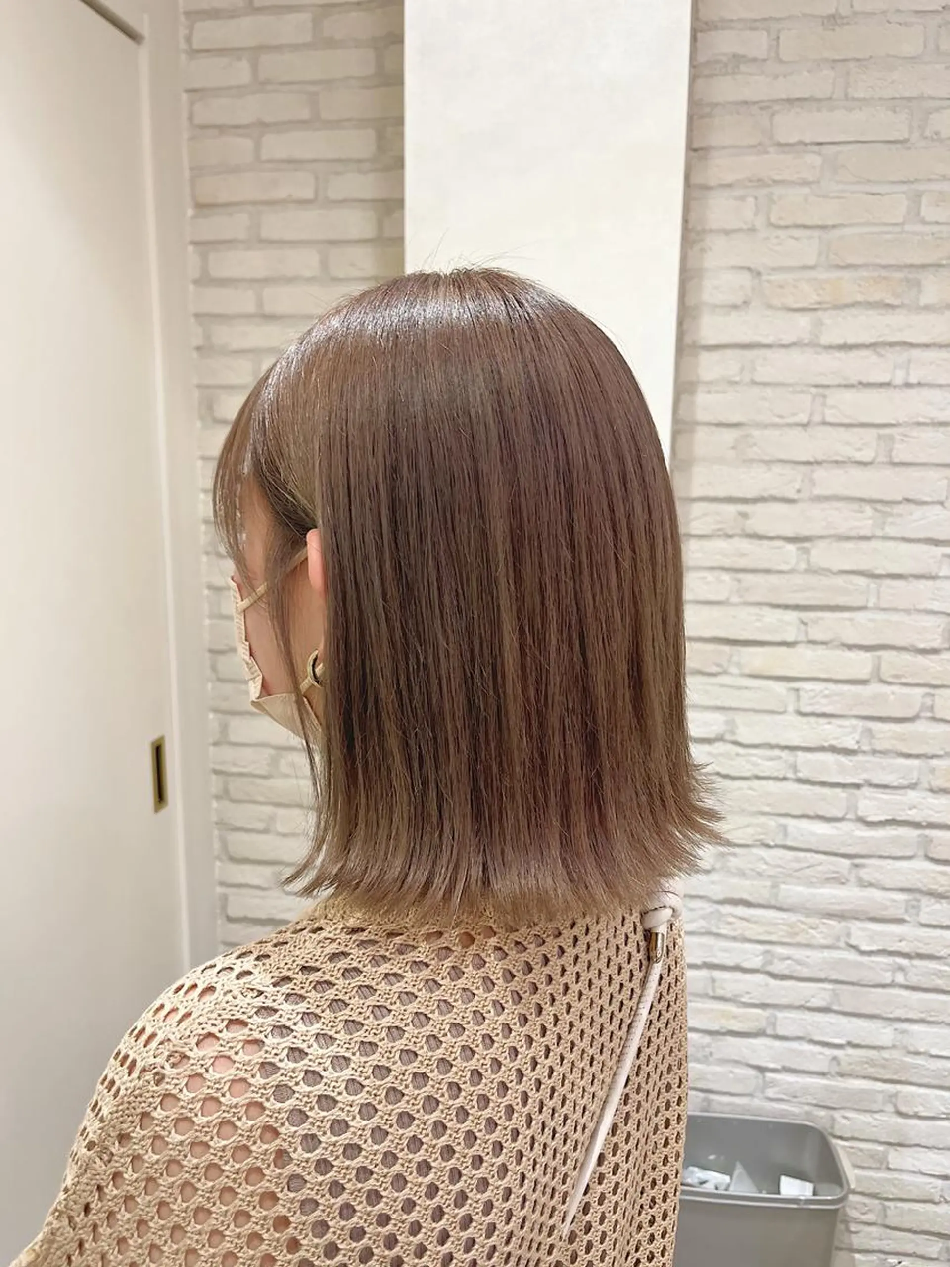 ミディアム カラー ブラウンカラー ミルクティーブラウン ヘアカラー エクステ/ハイトーン 🐏☁️miminaのヘアスタイル