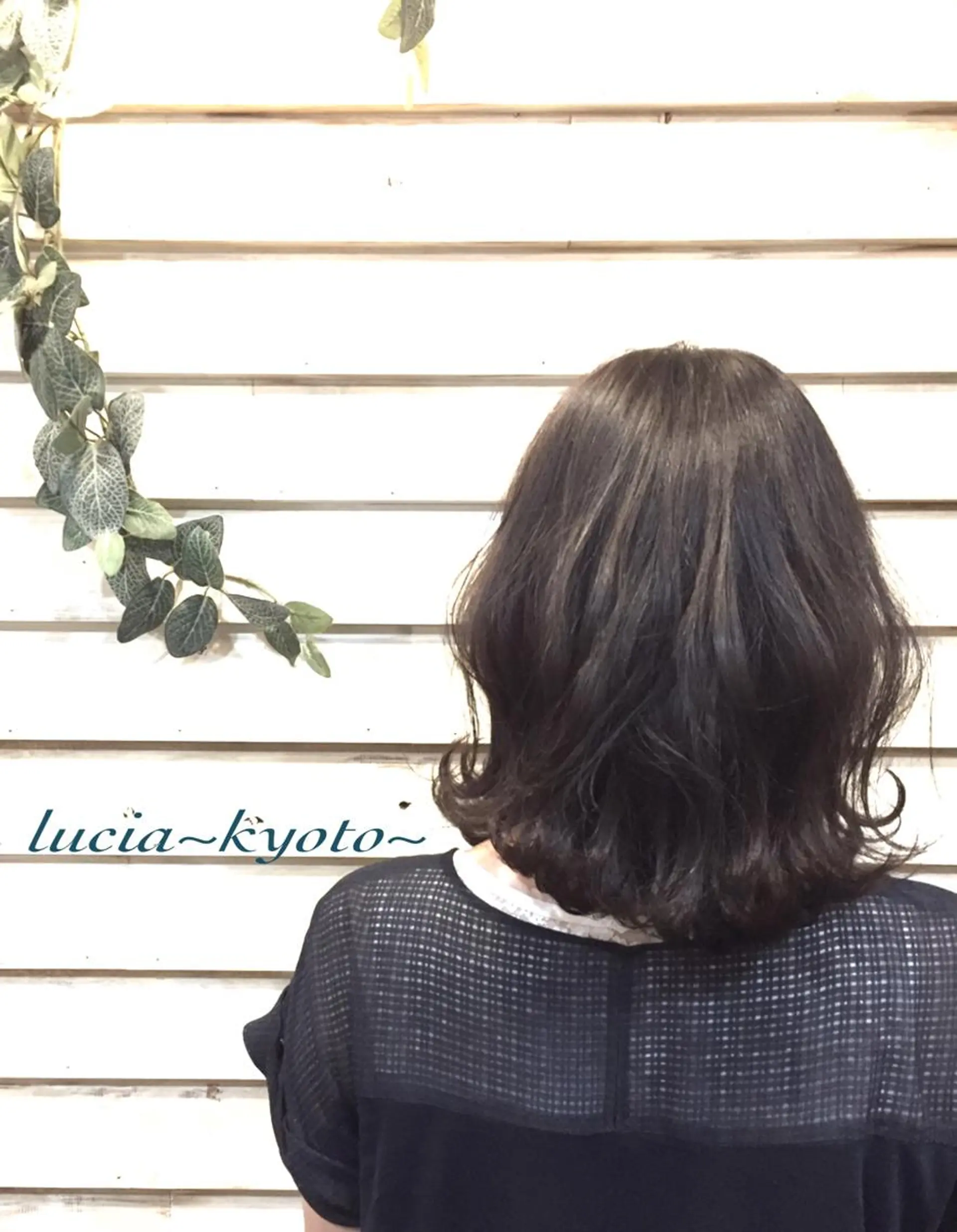 ミディアム 外ハネヘア カラー特化サロン茶屋 町Furukuboのヘアスタイル