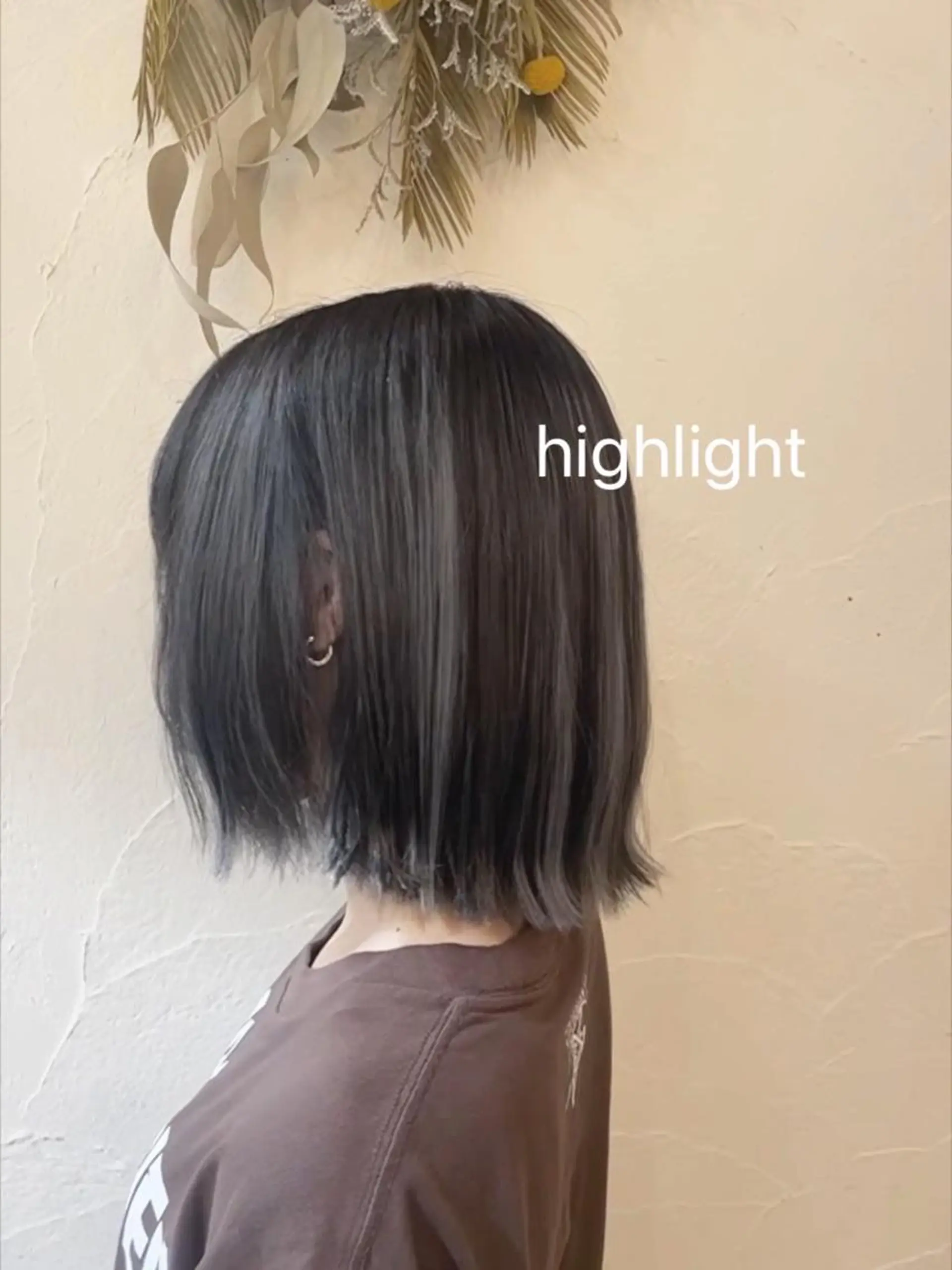 ミディアム カラー ヘアアレンジ 黒髪 ヘアカラー Hair muse'e所属・加藤 愛鈴のヘアスタイル