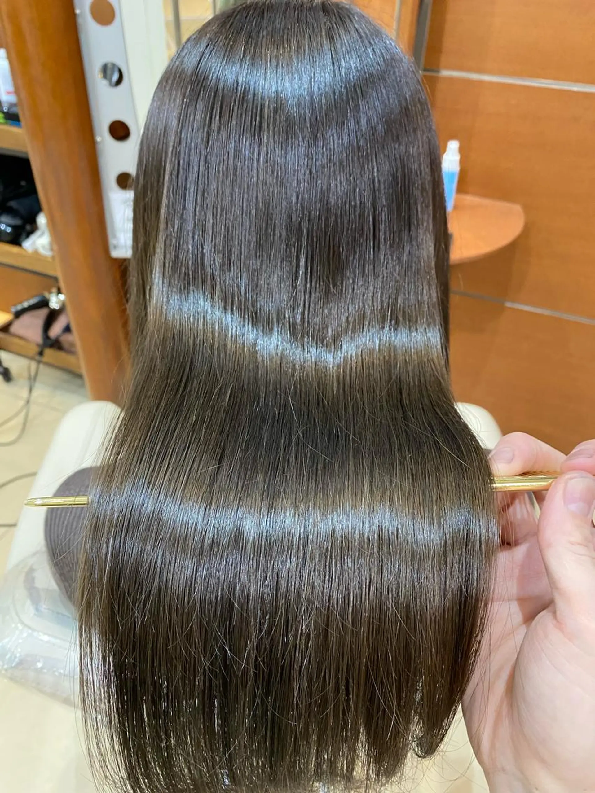 セミロング セミロングパーマ 髪質改善 縮毛矯正 トリートメント 酸性ストレート 縮毛矯正 トリートメント コテ巻き風パーマ 河島恭平のヘアスタイル