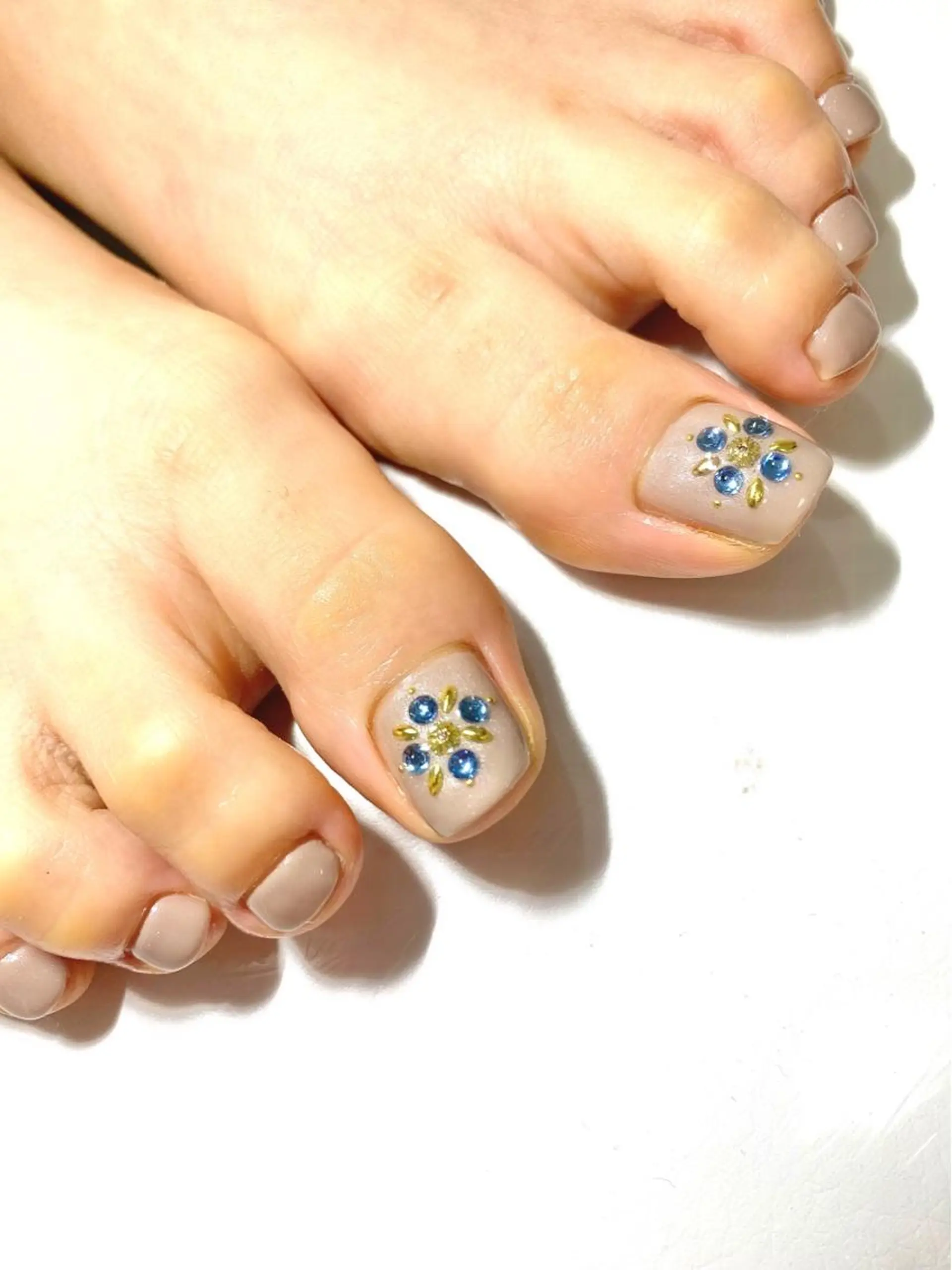 ネイル フットネイル ジェルネイル 韓国ネイル パラジェル 夏ネイル フットネイル clover nailのネイルデザイン