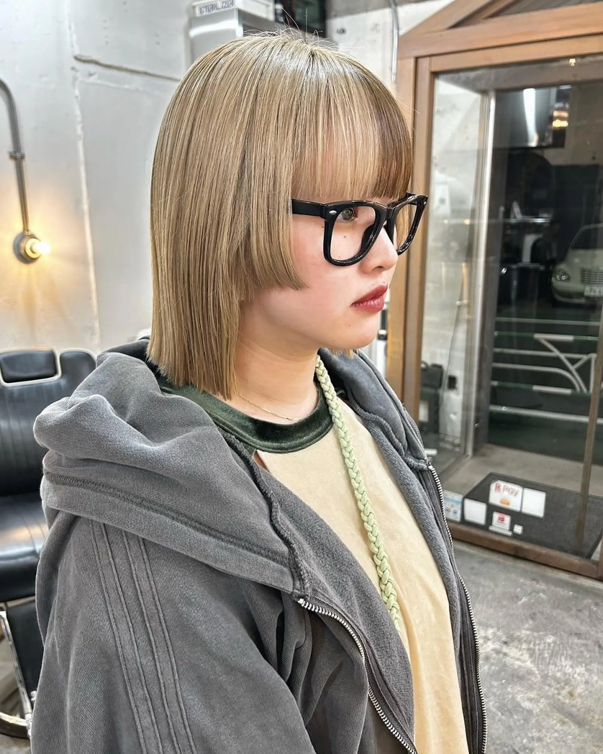 ミディアム カラー カット ヘアカラー トリートメント 🌼U24 ヘアデザインラボのヘアスタイル