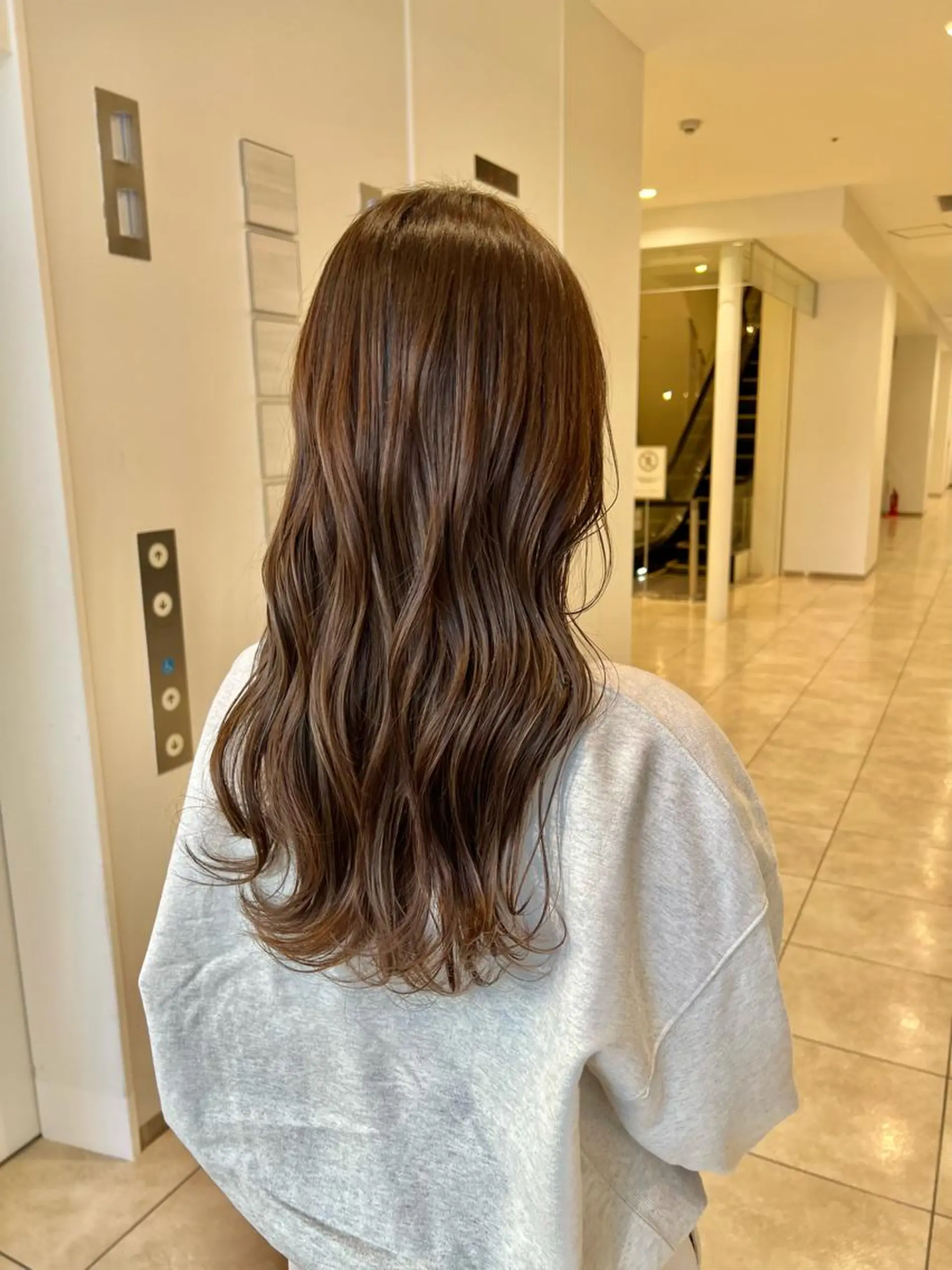 ロング カラー 透明感カラー レイヤーカット 似合わせカット 小顔カット 💎K-two名古屋 安田ちづる💎のヘアスタイル