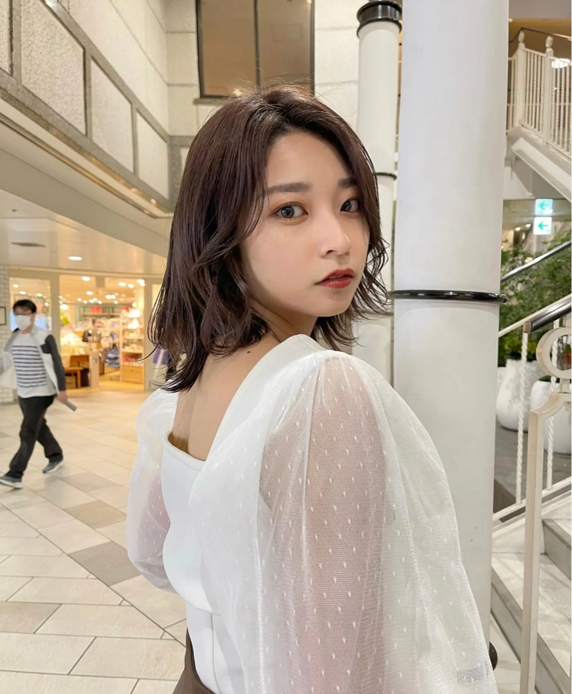 ショート ヘアカラー トリートメント SALOWIN梅田茶屋町North店所属・福山 晴香のヘアスタイル