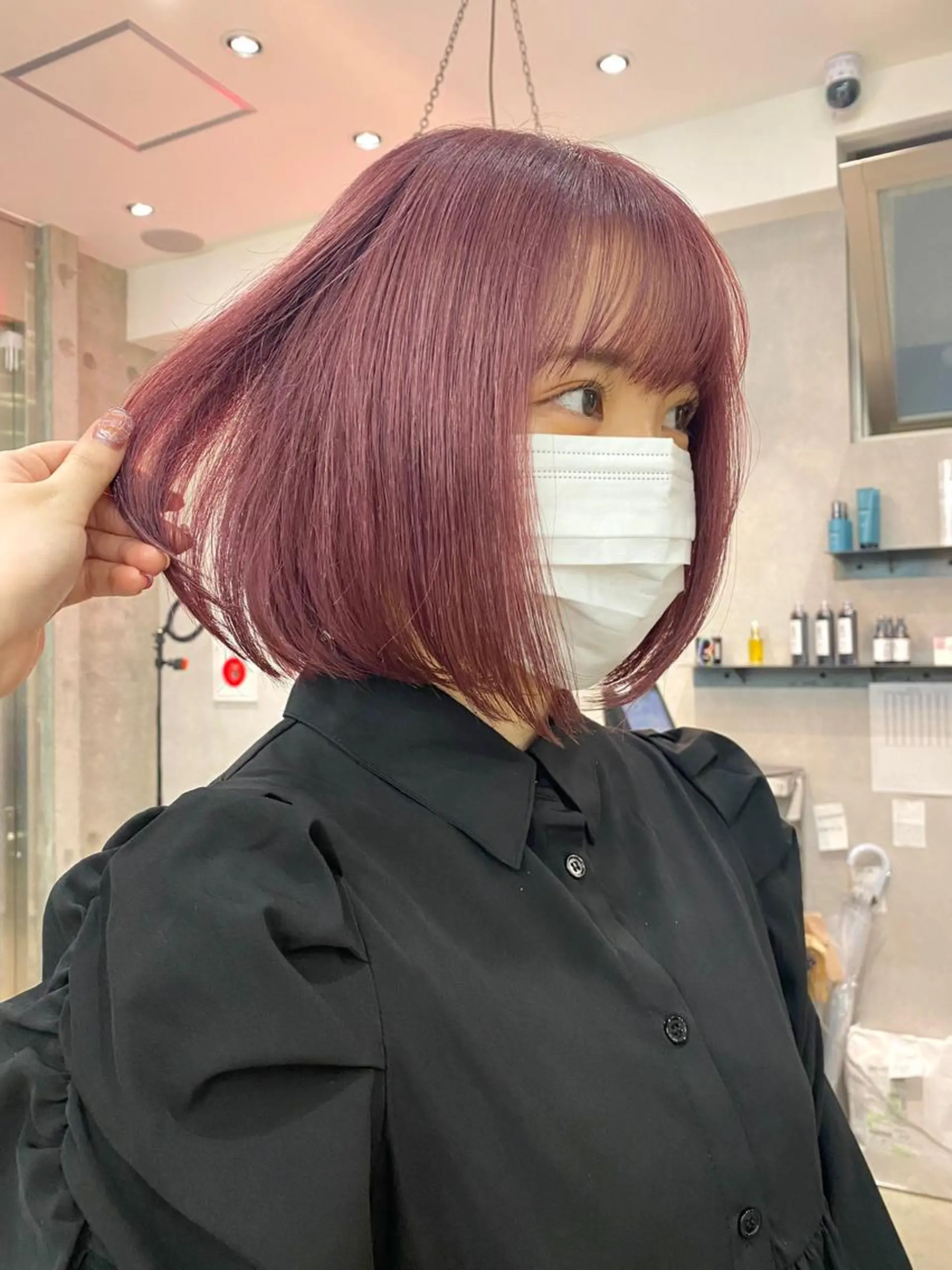 ショート カラー ヘアアレンジ ヘアカラー ♡韓国風ヘア 🐈♡MIHOのヘアスタイル