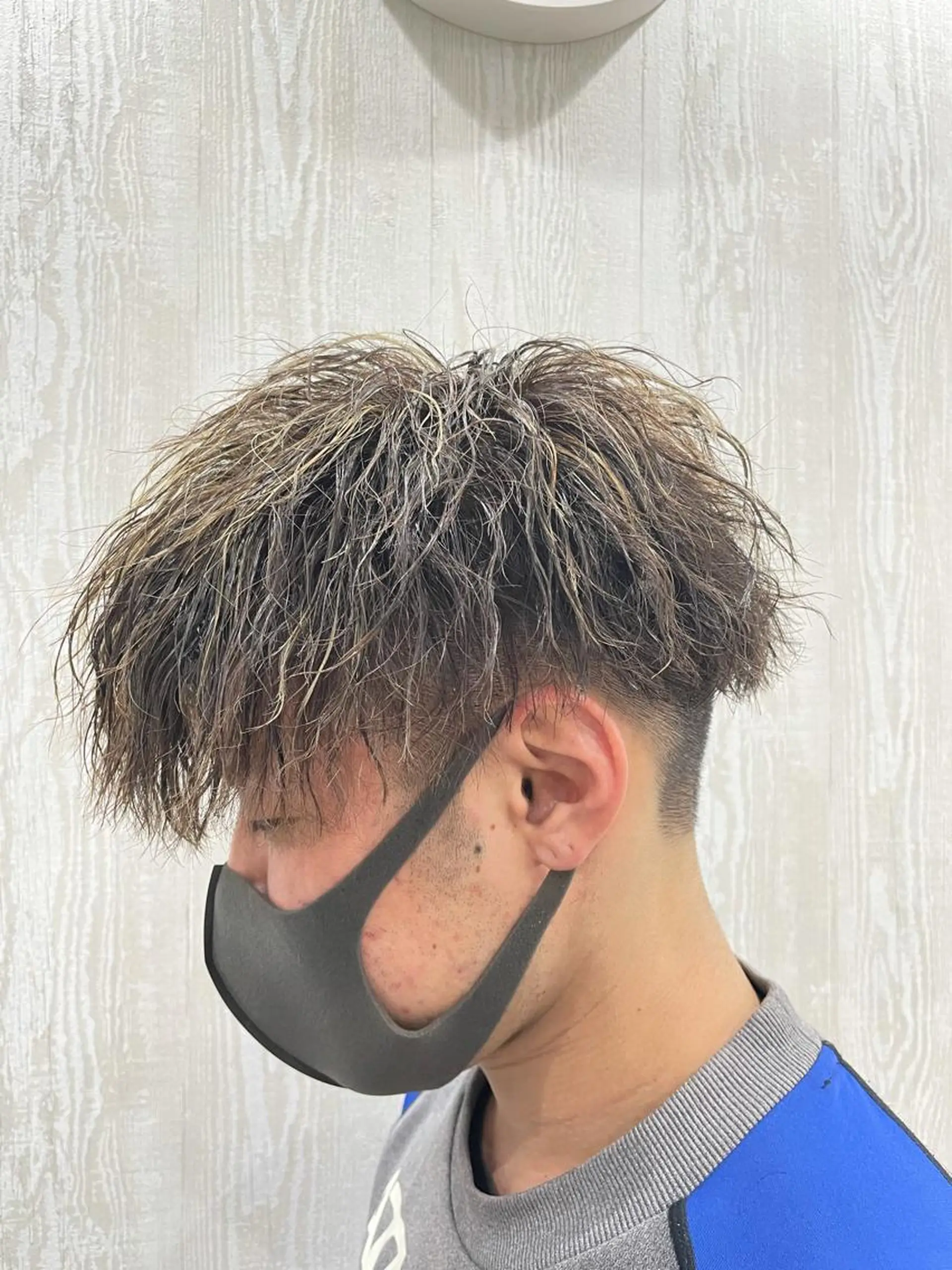 ショート パーマ メンズ HUENEST アカデミーサロンのヘアスタイル