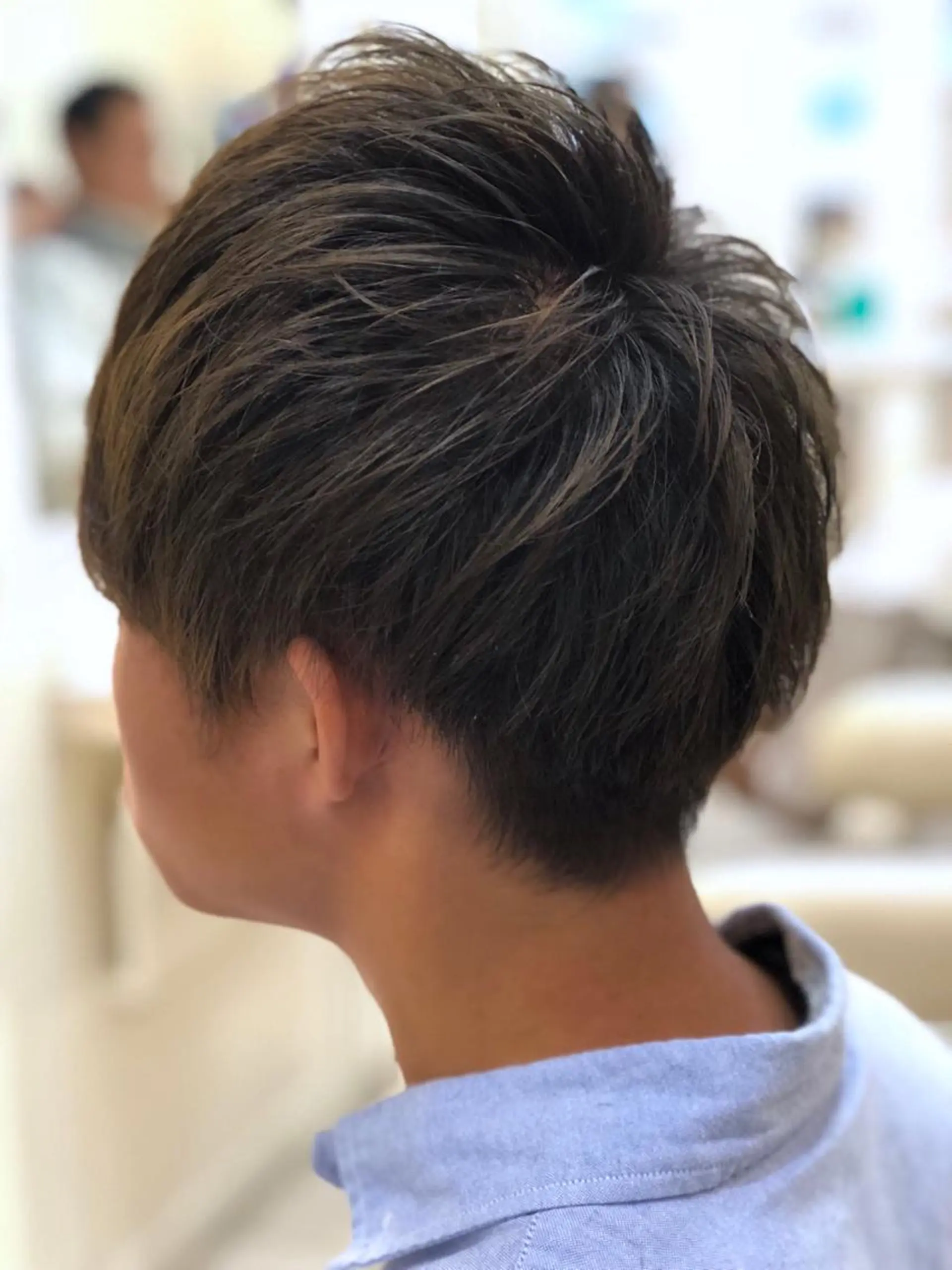 ショート カラー グレージュ ショートヘア 須賀 一美のヘアスタイル