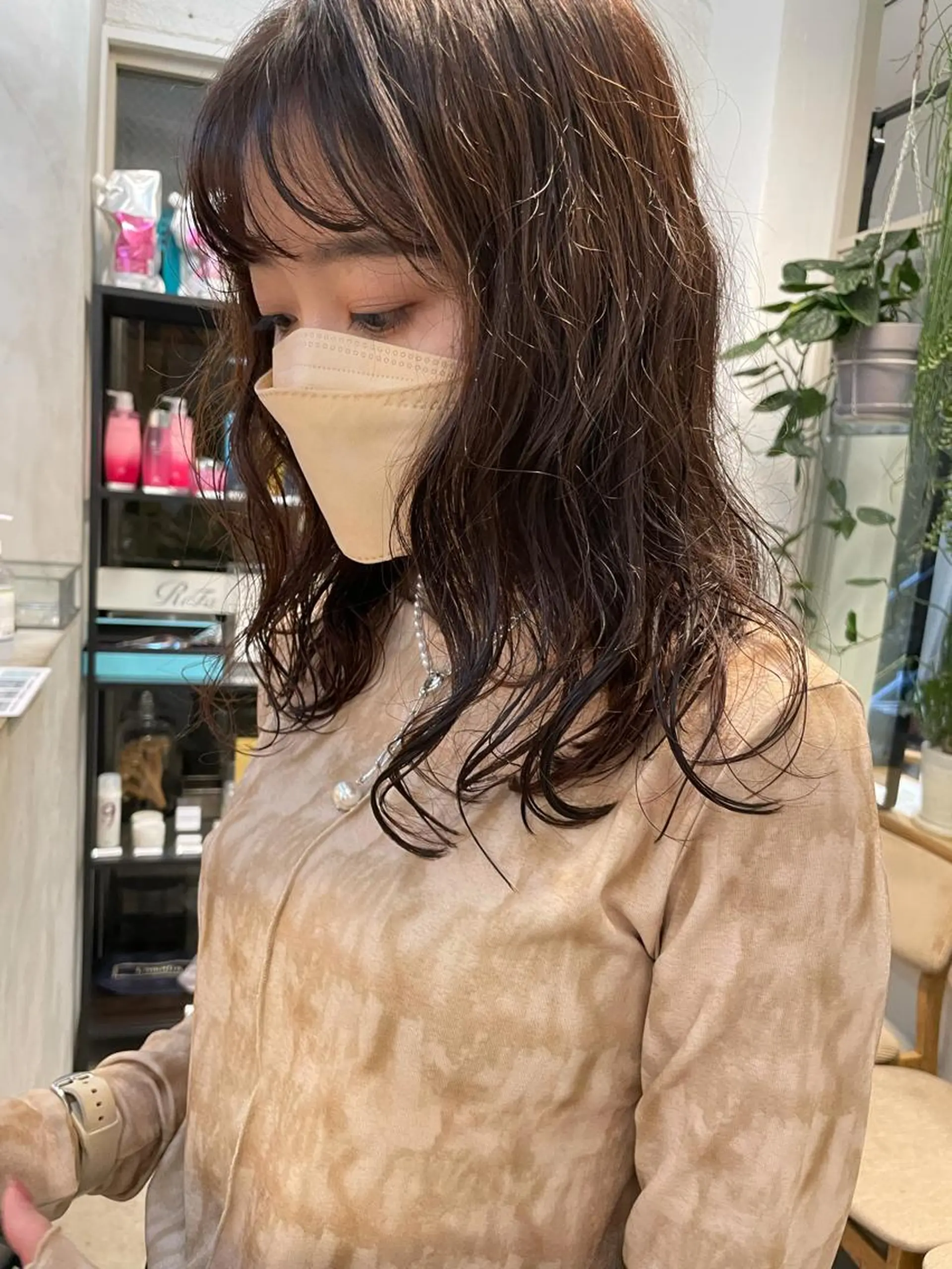 ロング ヘアカラー 林 隆平のヘアスタイル