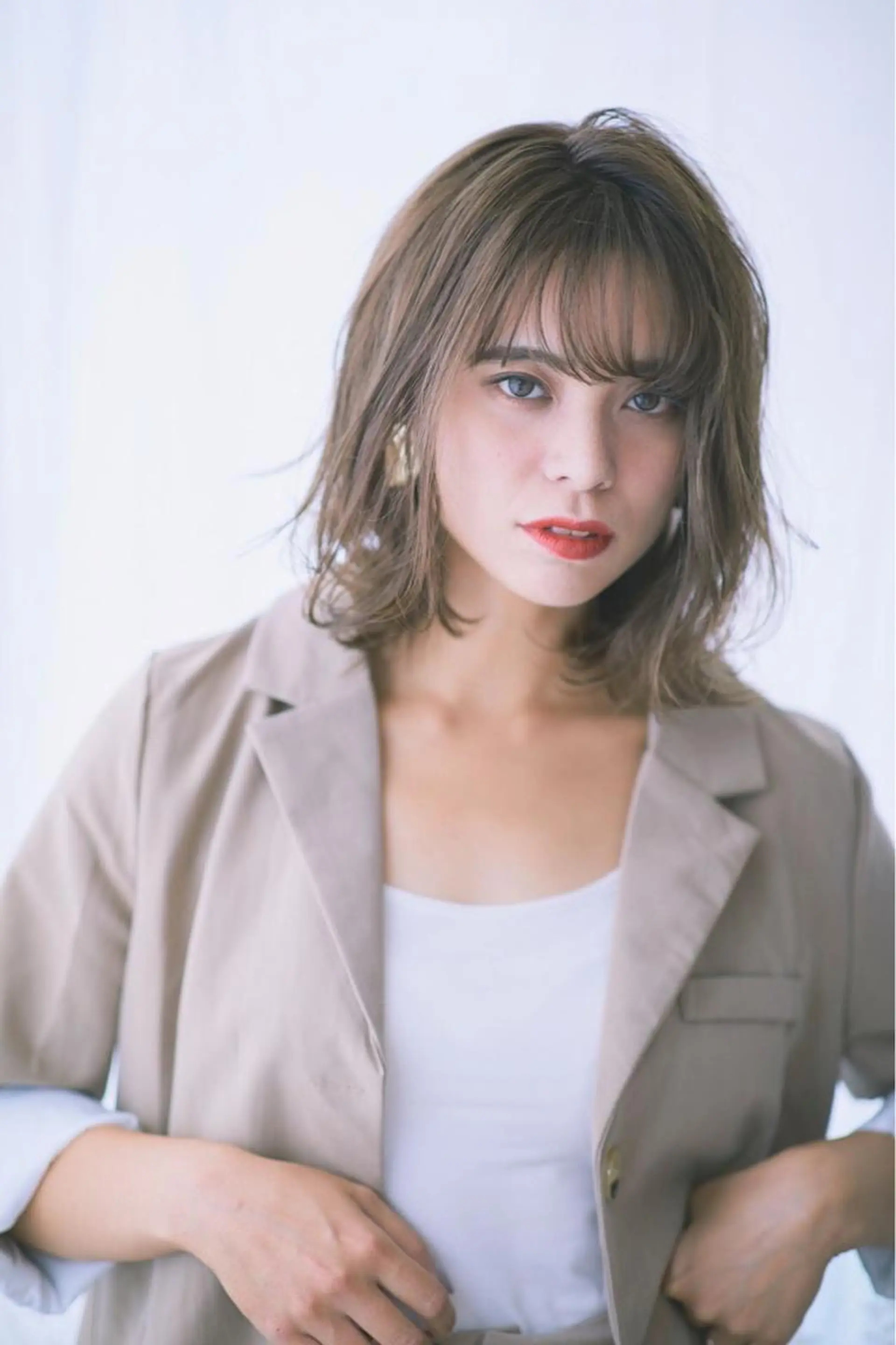 ミディアム 組藤 沙奈のヘアスタイル