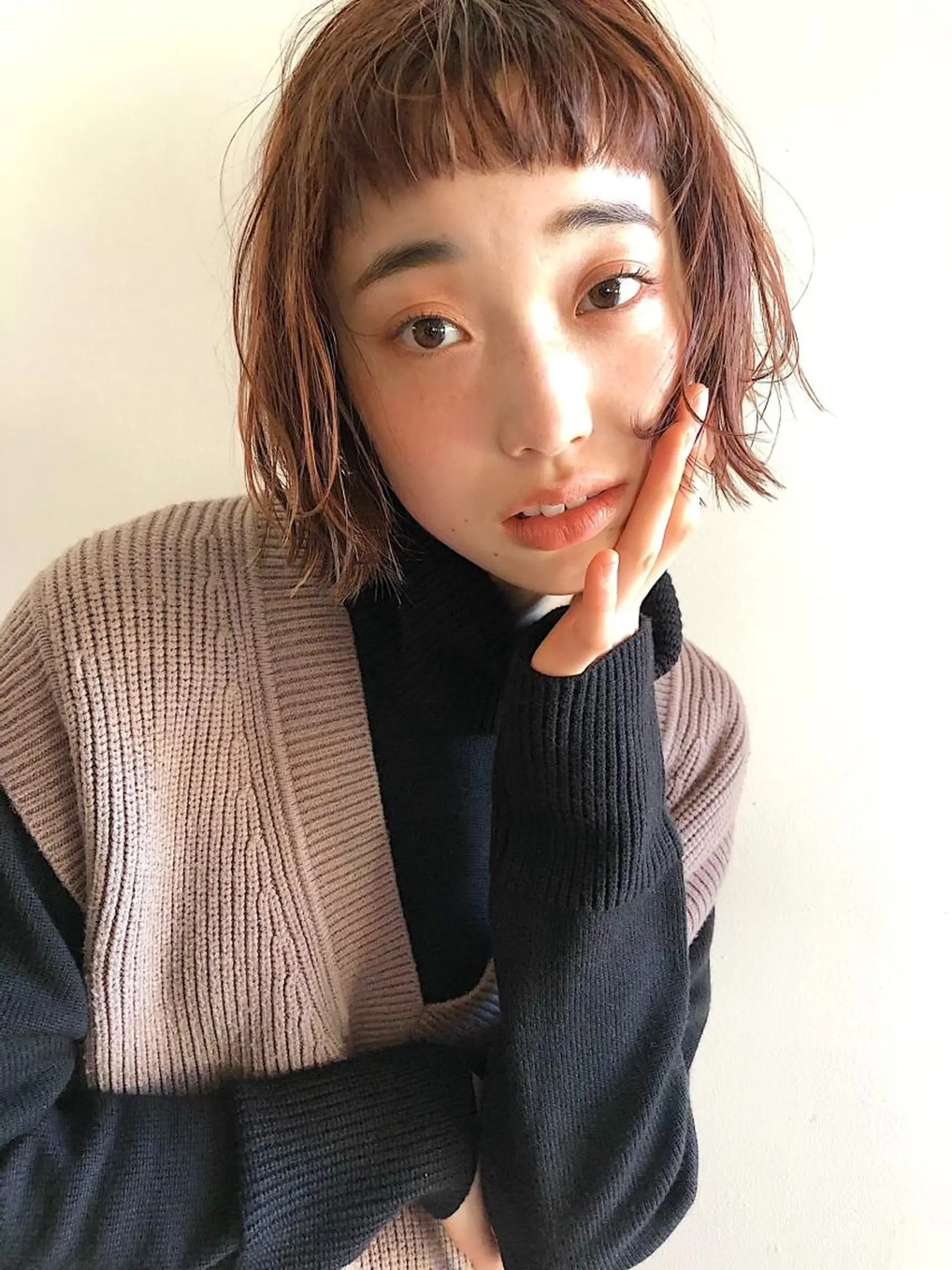 ショート カット パーマ トリートメント 中澤 美緒のヘアスタイル