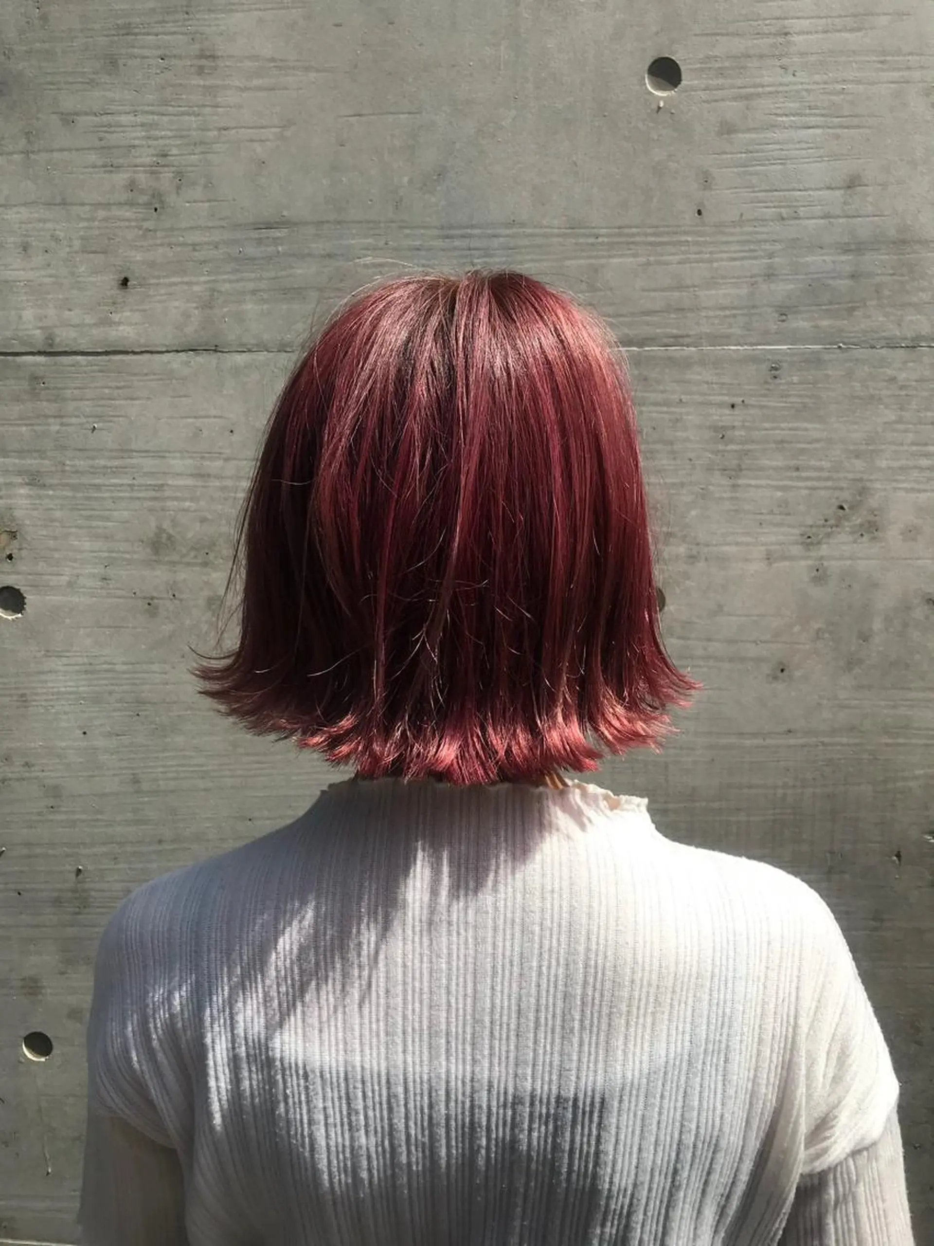 ショート カラー ピンクカラー ボブ 外ハネヘア ていねい技術No.1 🌈諏訪 健太のヘアスタイル