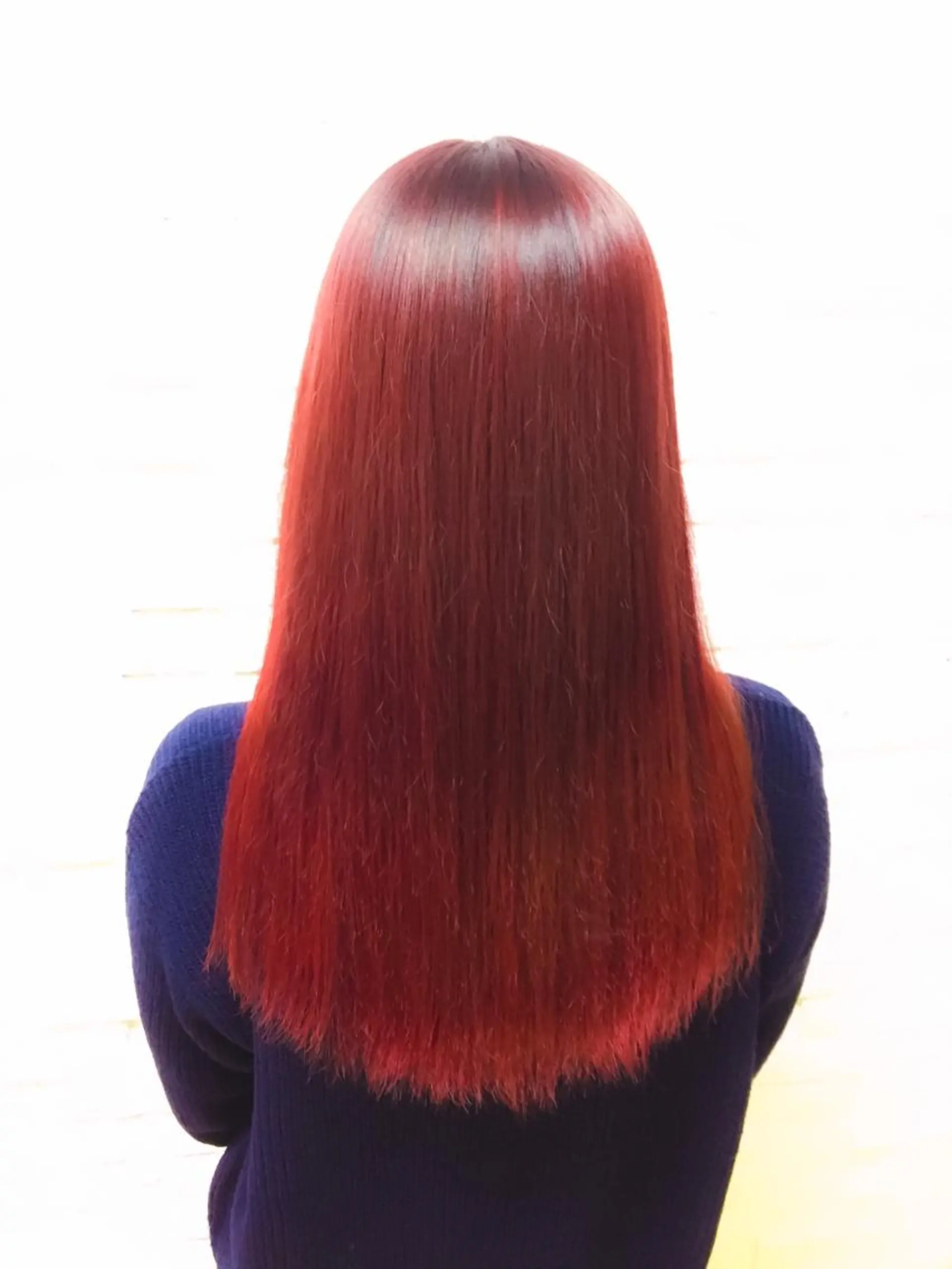 ミディアム カラー レッドカラー エクステリピート率 No.1 菊池　悠介のヘアスタイル