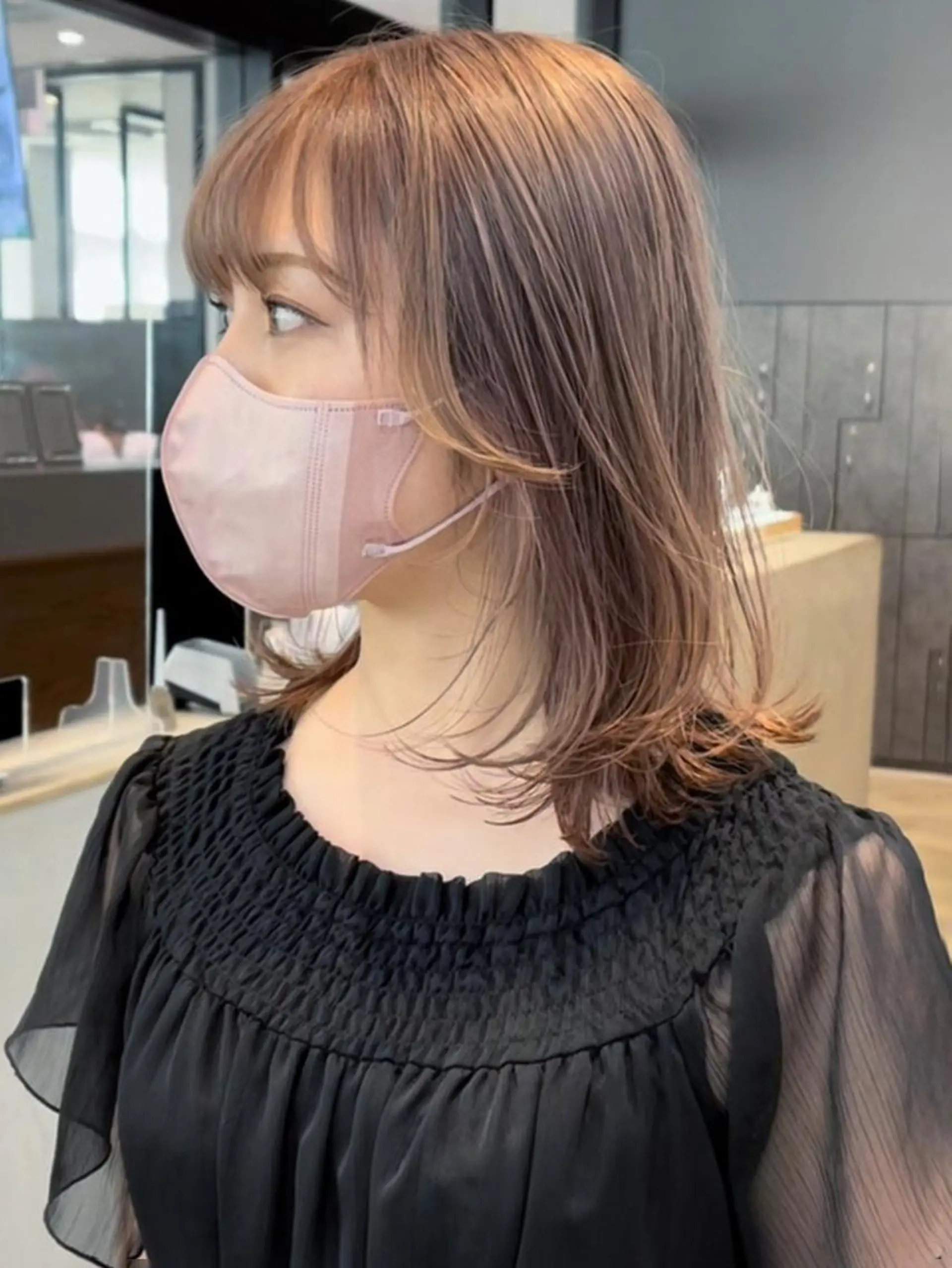 カラー ヘアアレンジ パーマ ベージュカラー カット ヘアカラー トリートメント ITbyALBUM 下北沢店のヘアスタイル