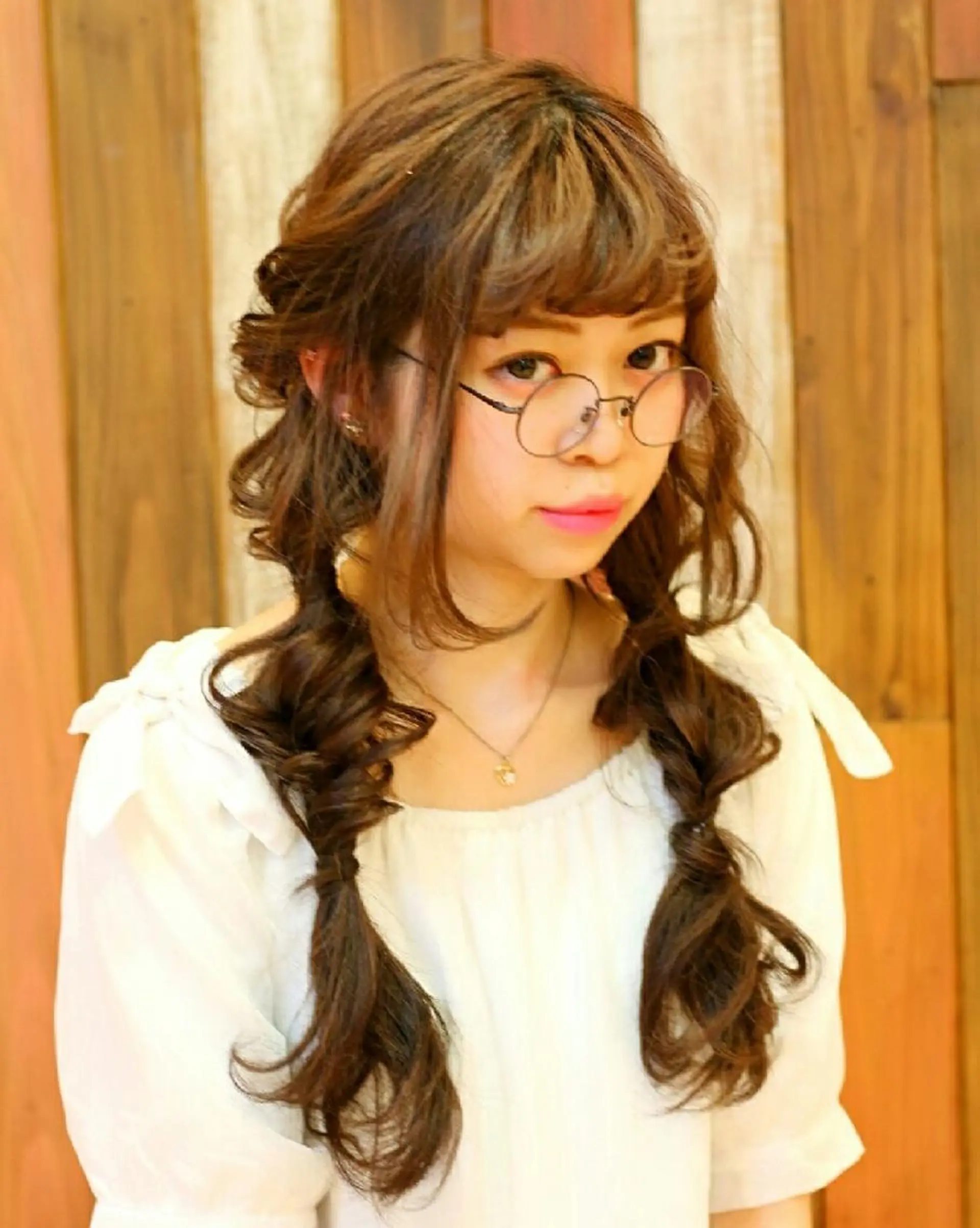 ロング ヘアアレンジ ツインテール キノシタ ナオユキのヘアスタイル