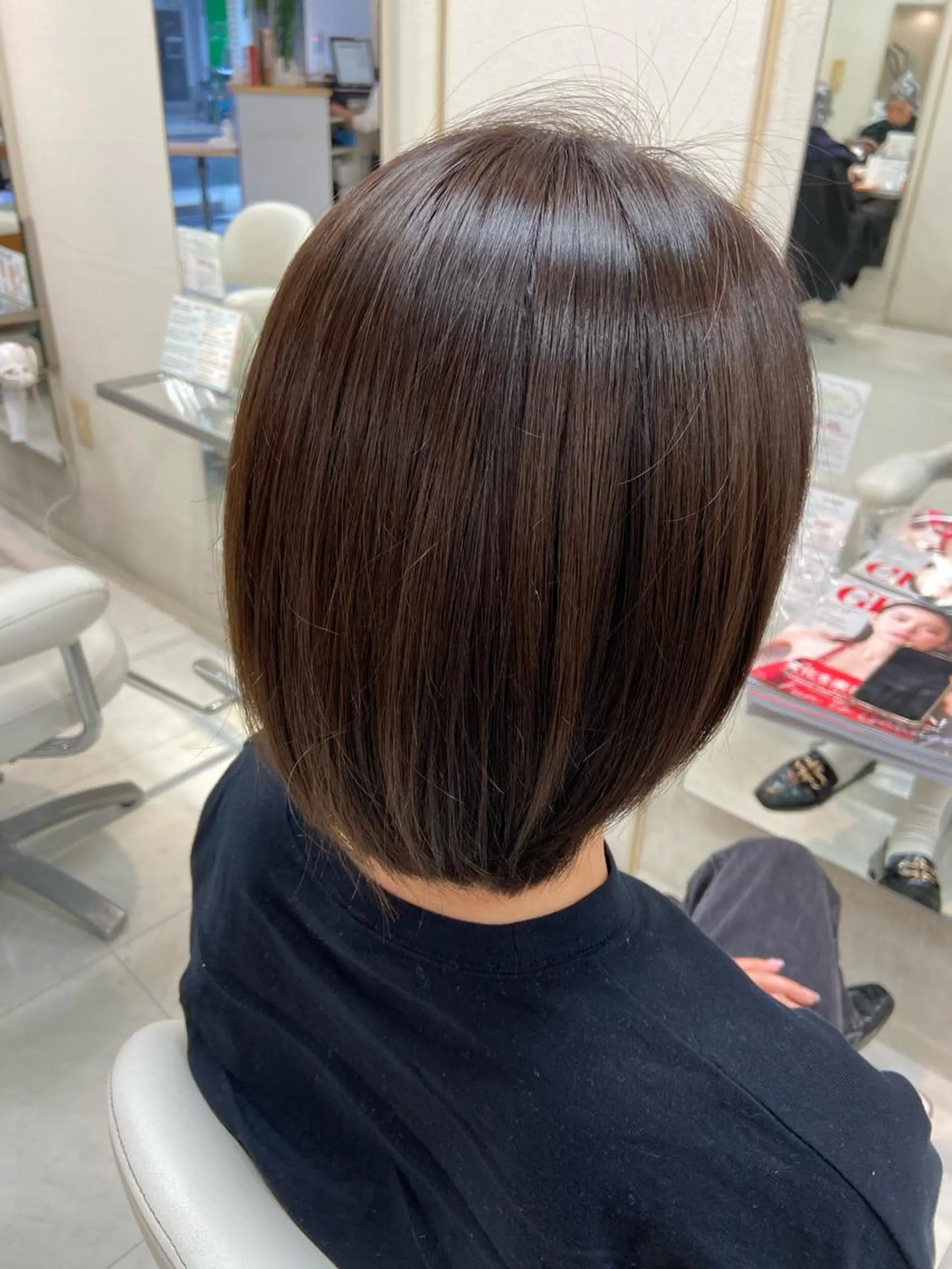 ショート カラー ブラウンカラー オレンジ オレンジブラウン 菊地 美憂のヘアスタイル