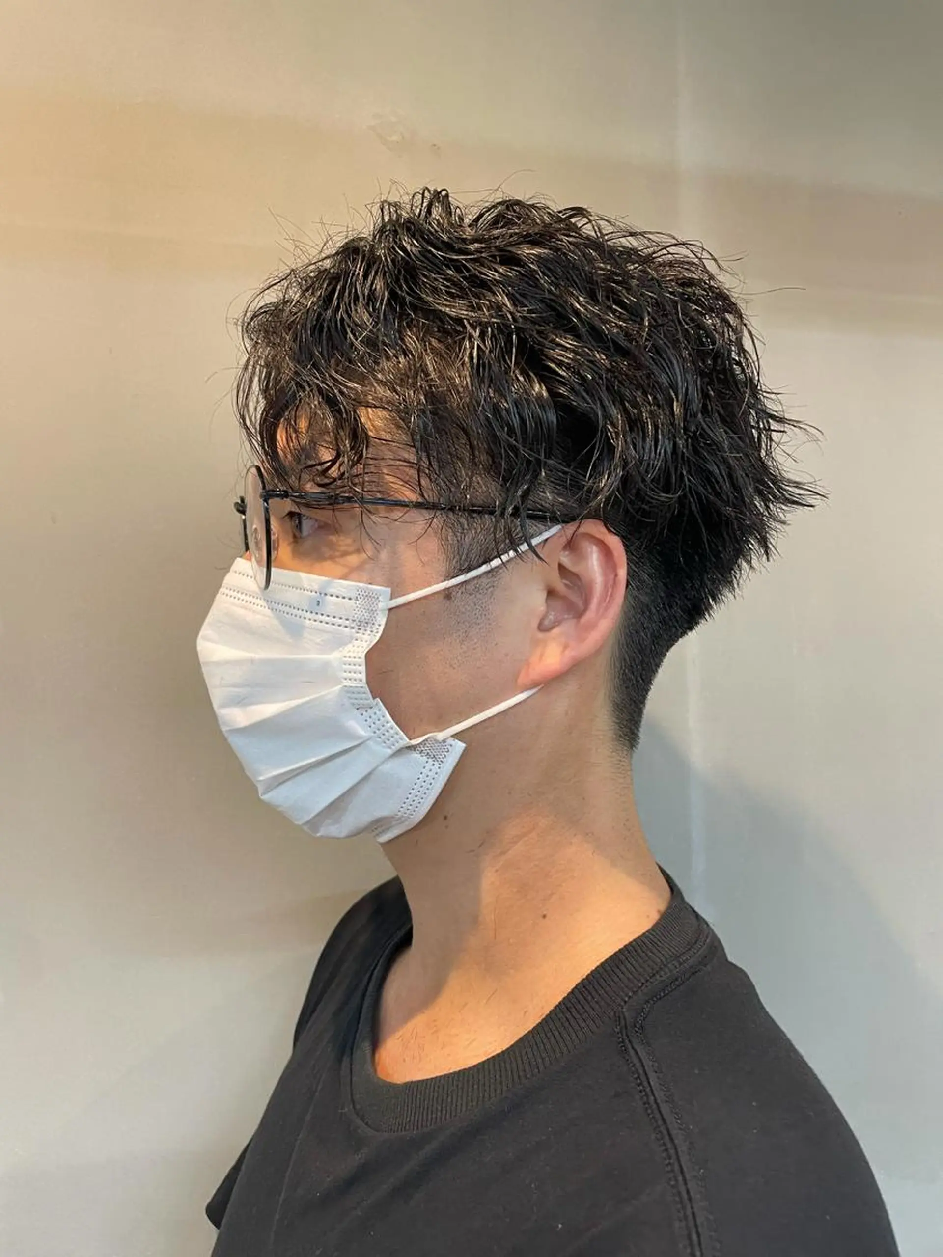 ショート パーマ メンズ メンズパーマ スパイラルパーマ Men's hair salon First 中百舌鳥店所属・First なかもず 店 YUKIのヘアスタイル