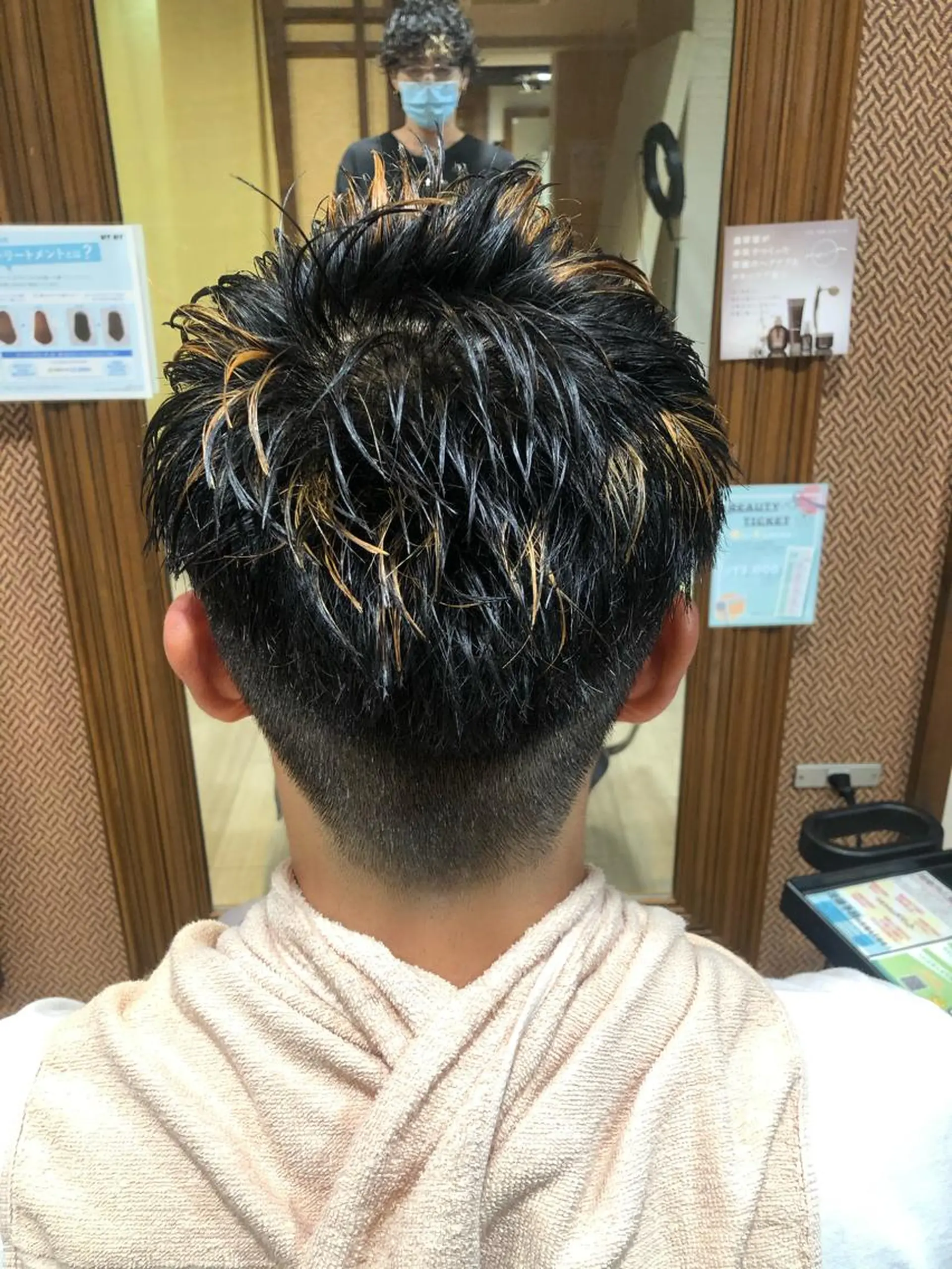 ショート カラー メンズ メンズパーマ/ スパイキー/神田正紀のヘアスタイル