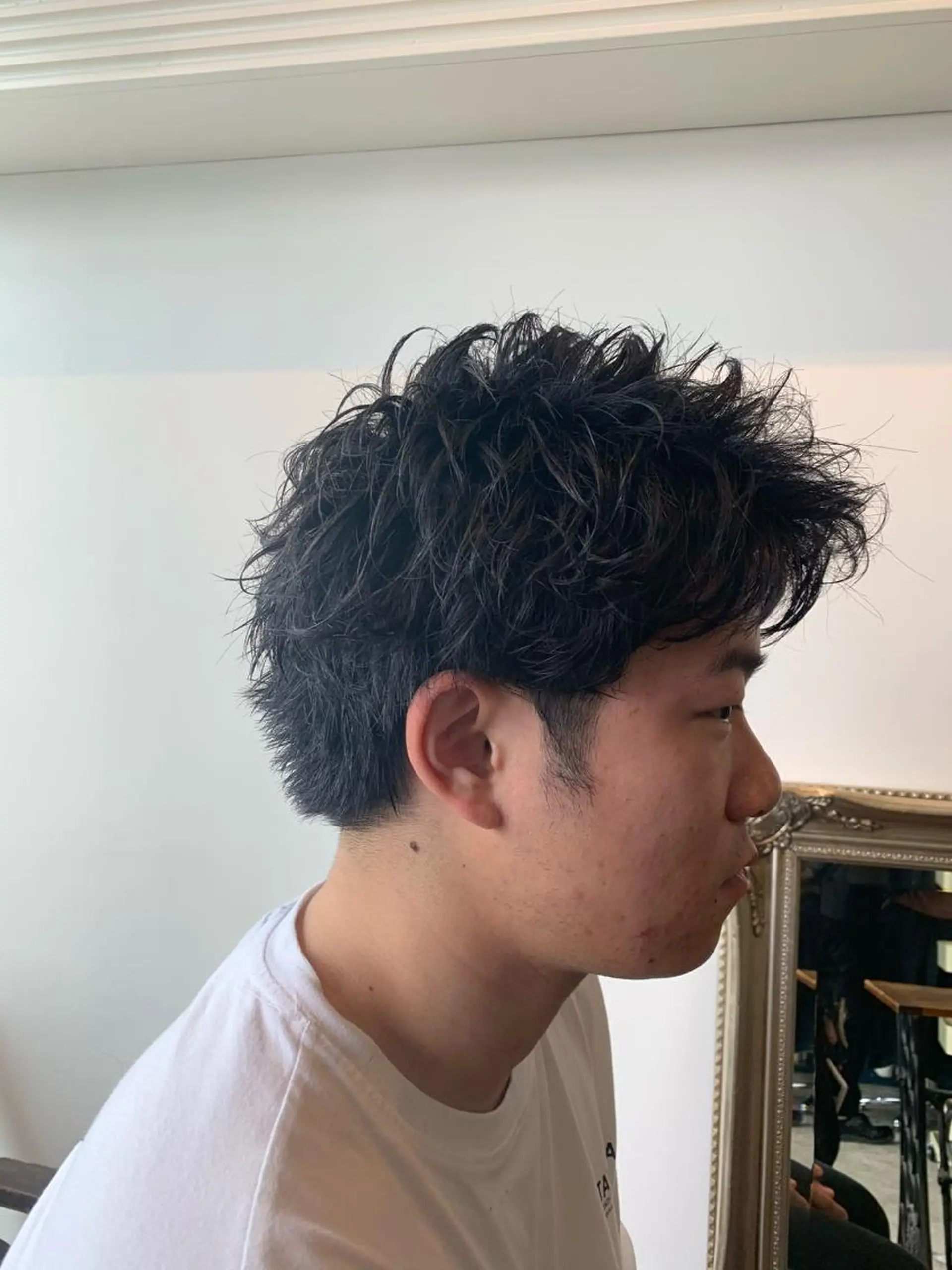 ショート カット パーマ トリートメント ヘッドスパ ヘアセット 山口 竣也のヘアスタイル