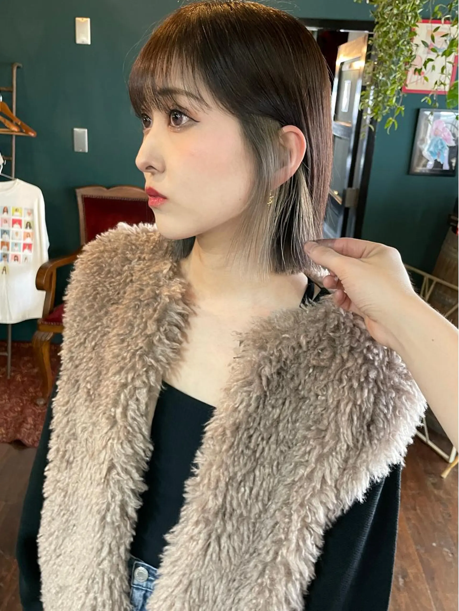 ミディアム カット ヘアカラー トリートメント vivre libre所属・vivre libreのヘアスタイル